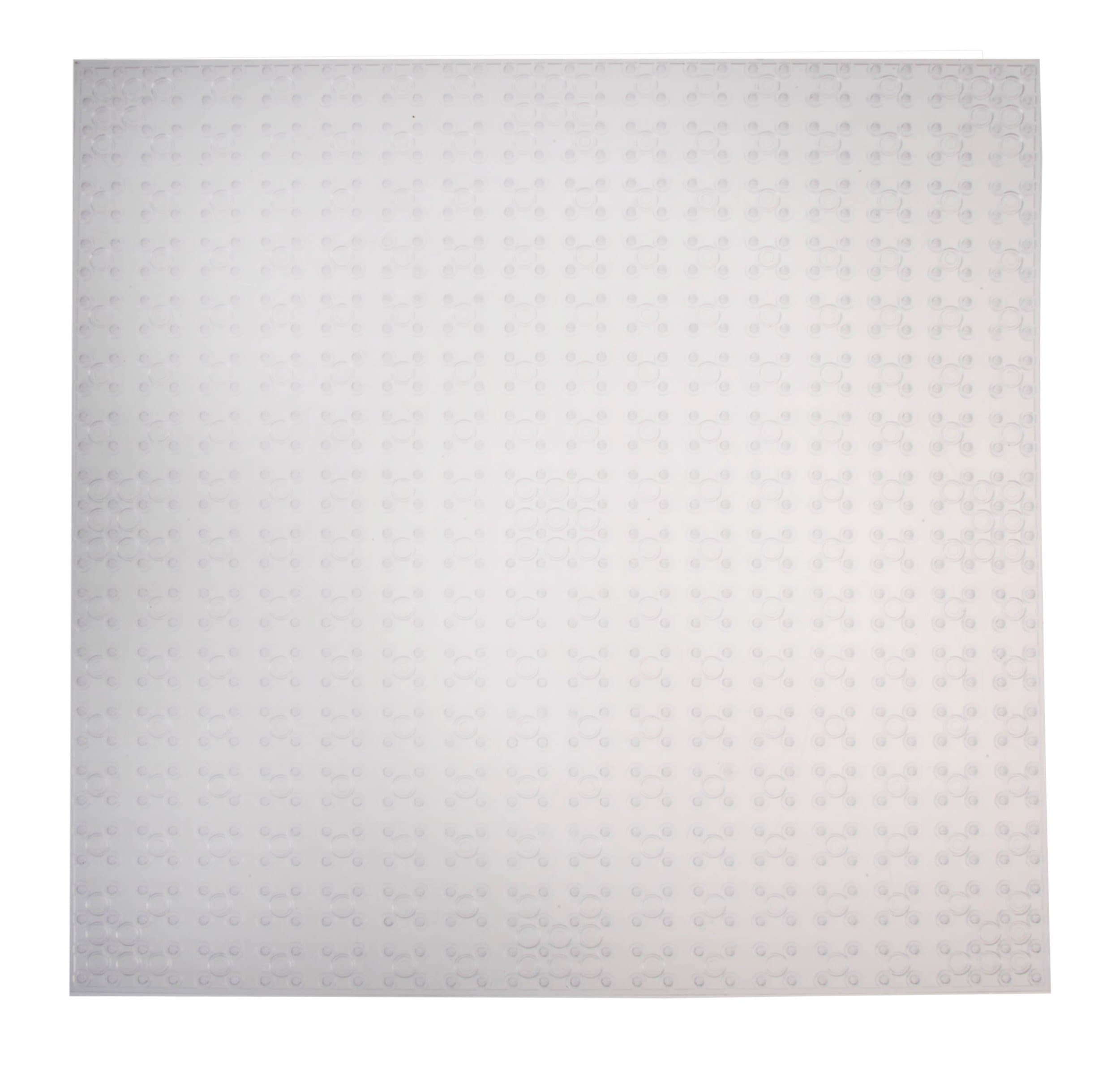 Strictly Briks Classic Baseplates 10" x 10" Stackable Brick Base Plate 100% Compatible with All Major Brands | Baseplate for Building Towers, Tables & More | 1 Clear Baseplate