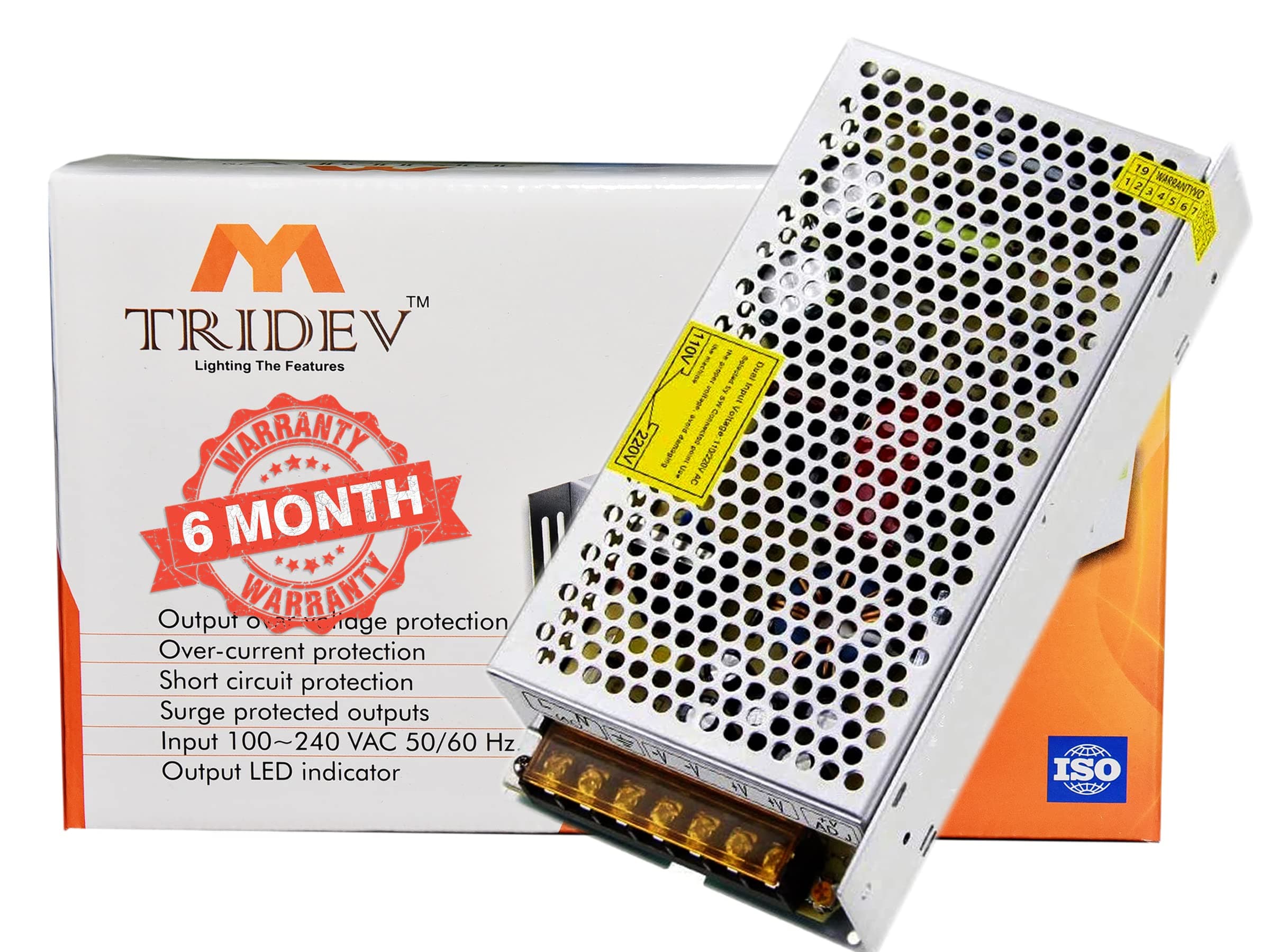 DC 12V 10A 120W Switching Power Supply Universal Regulated Transformer (AC 220V/240V to DC 12Volt 10Ampere 120Watts Suitable for LED Strips, car stereos, Wireless routers, Printers..