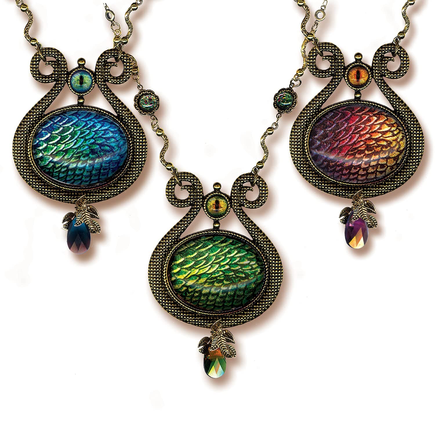 Dragon Egg Amulet Tribal Necklaces - Earth, Fire and Ice - Symbolz The Ancient Mysteries - Dragon Goddess Amulet of Thrones Tribal Necklace
