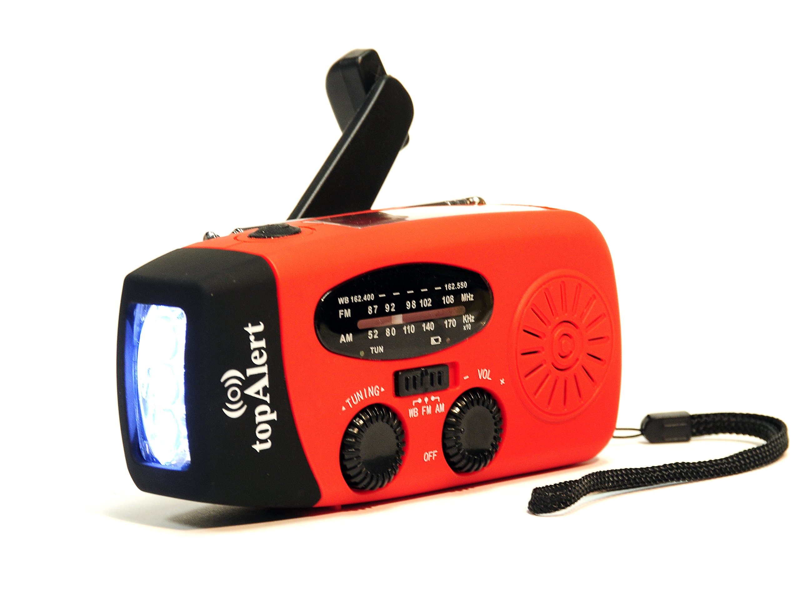 Upgraded HY-88WB Emergency Dynamo Solar Self Powered AM/FM/WB(NOAA) Radio, Flashlight, Charger for Cell Phones: iPhone, iPad, iTouch, Android, Amazon Kindle, Smartphone, USB Devices