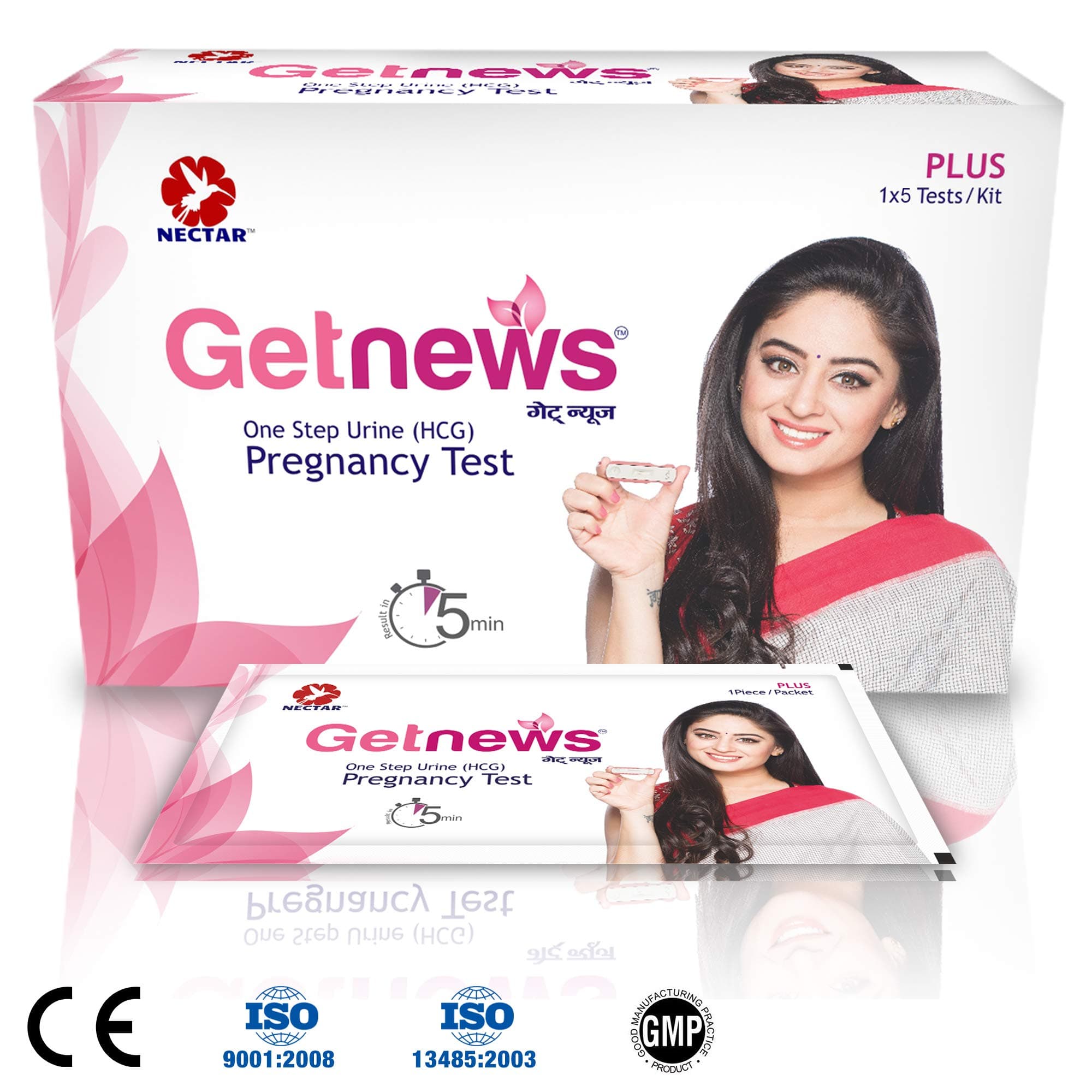 Neclife Paper Getnews One Step Pregnancy Test- Pack of 3 Tests