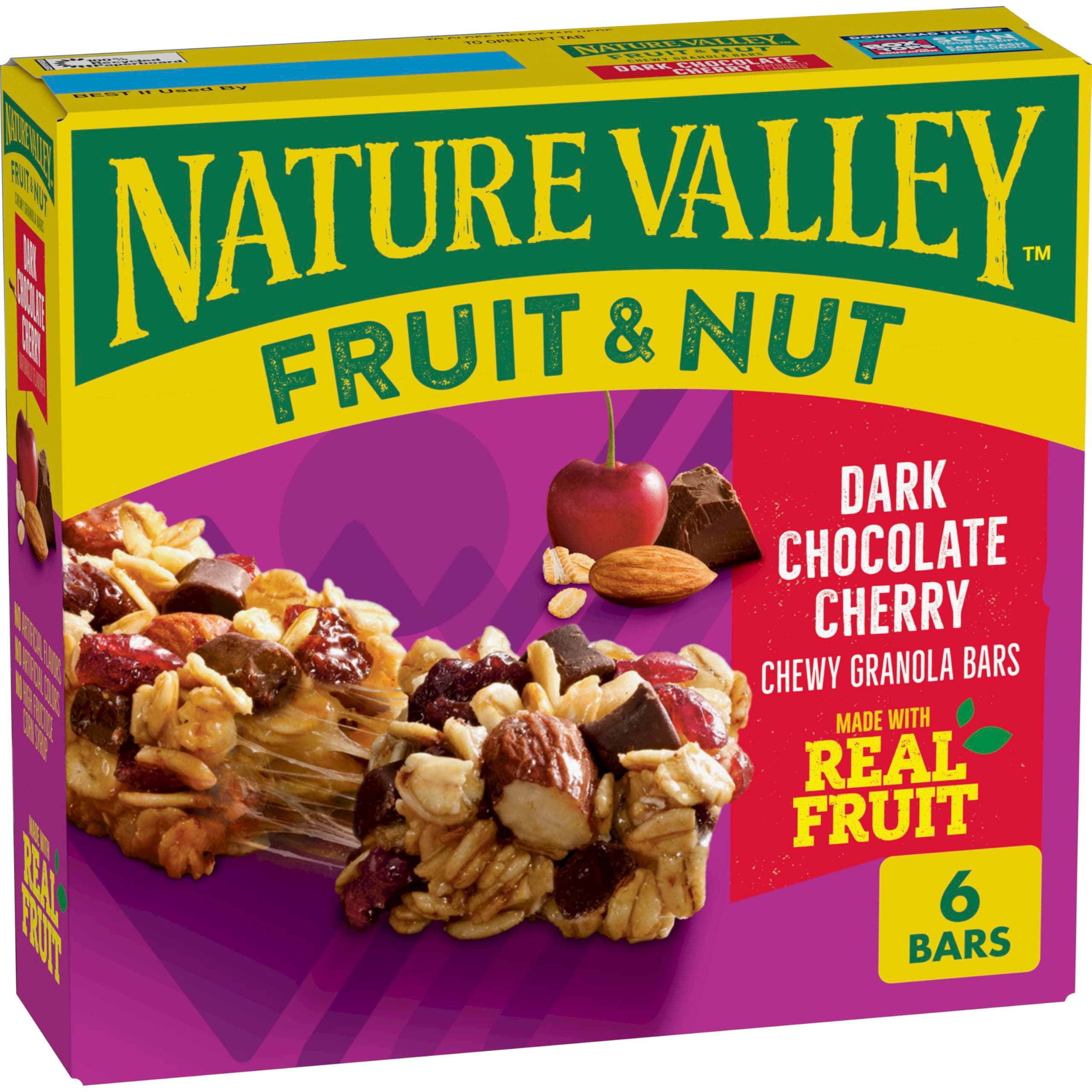 Fruit and Nut Granola Bars, Dark Chocolate Cherry, 6 ct