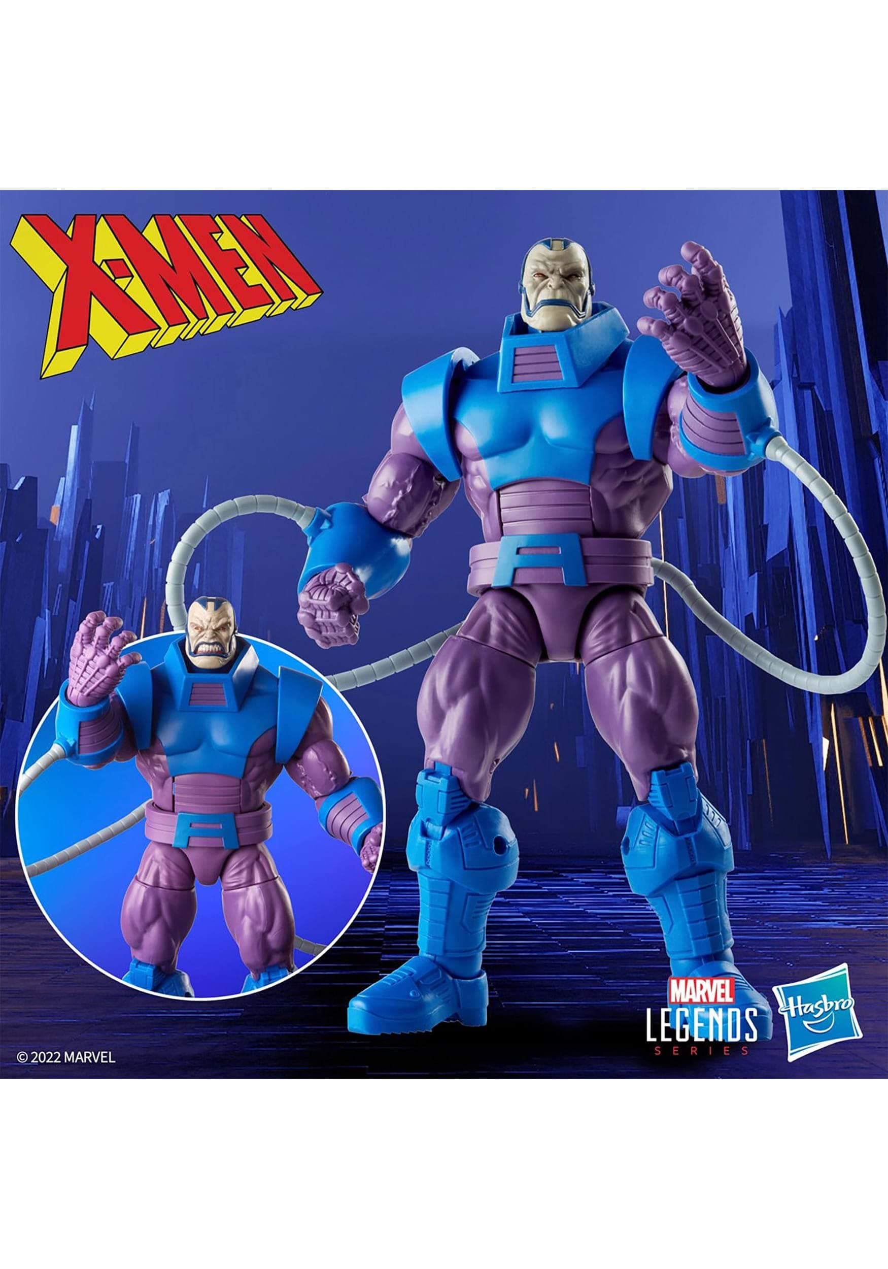Legends Series The Uncanny X-Men 6-inch Marvel’s Apocalypse Retro Action Figure Toy, Includes 8 Accessories, Kids Ages 4 and Up, Multicolor