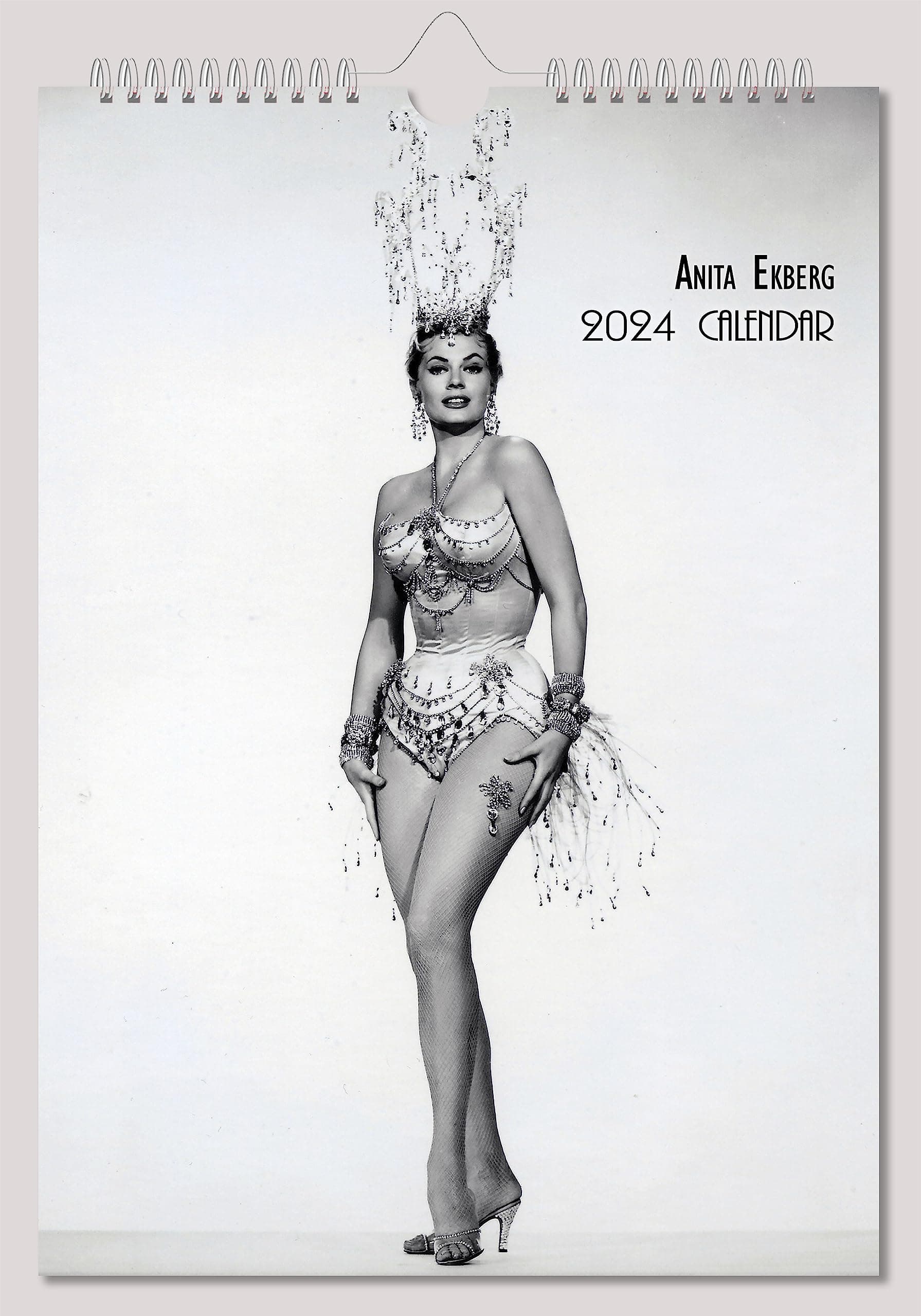 Anita Ekberg Wall Calendar 2024 Pin Up Glam Girl Retro Vintage 8"x12"