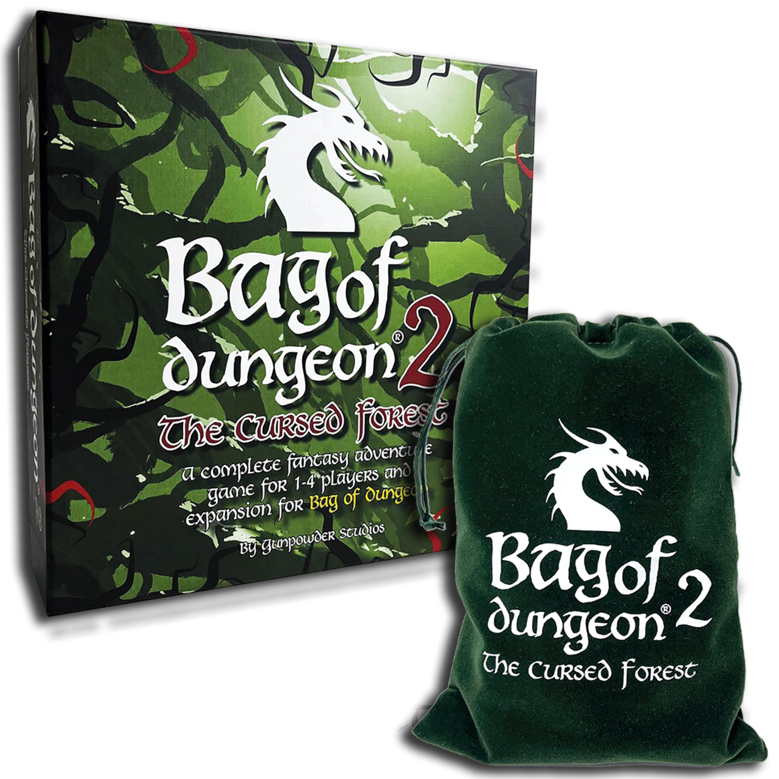 Bag of Dungeon The Forest: 2 is The 2nd Game in This Popular Series Fantasy Adventure Board Games | A Complete Game and Expansion for BOD | 1-4 Players | Age 7+ | Simple-to-Play