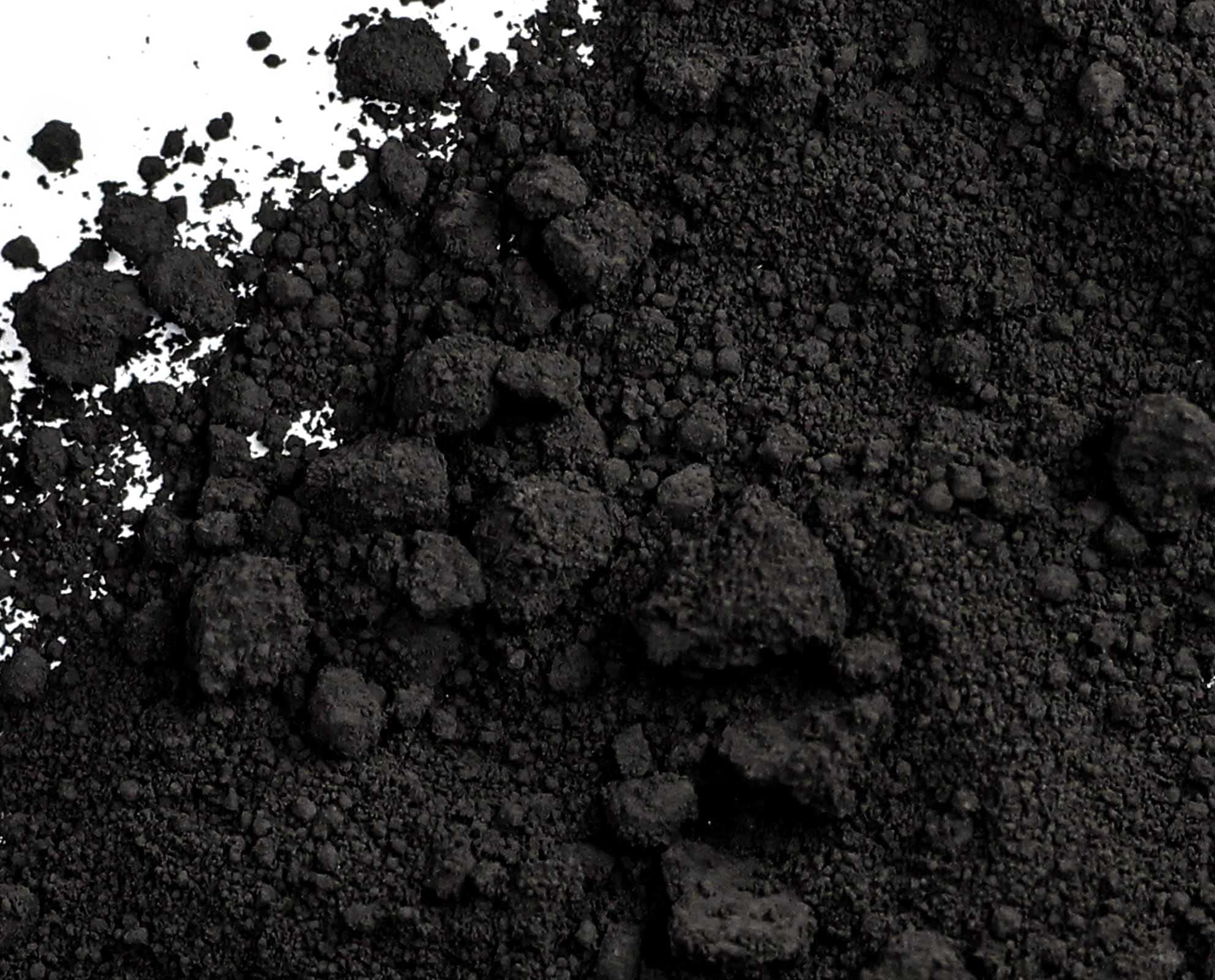 Rock N Soil Black Pigment Powder, Matte Black Iron Oxide Powder, Black Concrete Pigment Powder, Black Grout Colorant, Color Dye for Cement Clay Wood Stain Putty Epoxy Resin - 5 Oz, Black