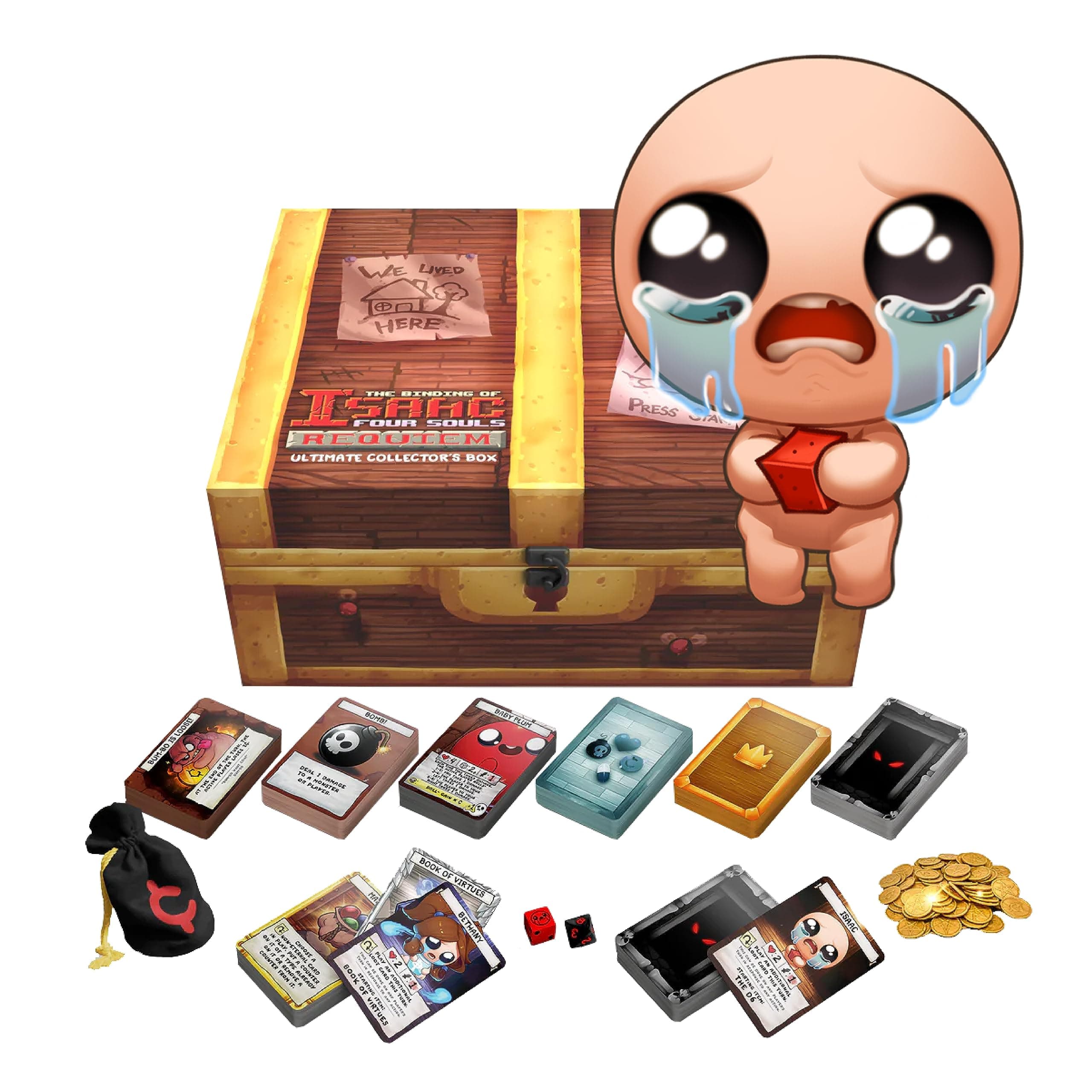 Maestro Media The Binding of Isaac: Four Souls: The Ultimate Collection - 1-4 Players – Card Games for Game Night - 20-60 Mins of Gameplay - Card Games for Teens and Adults Ages 14+ - English Version