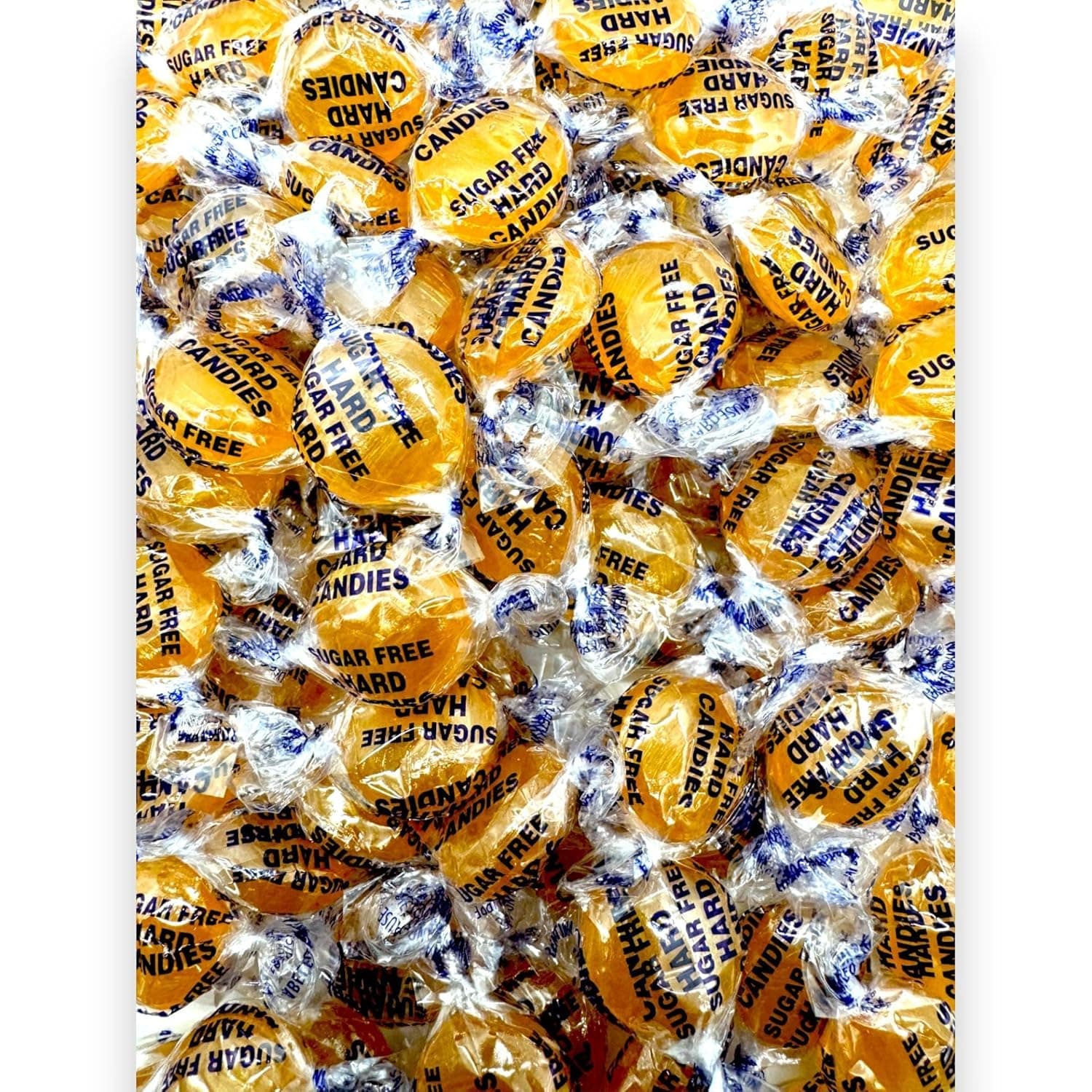 Sugar Free Butterscotch Hard Candy - Sugar Free Candy - 1 Pound Approximately 75 Butterscotch Candies