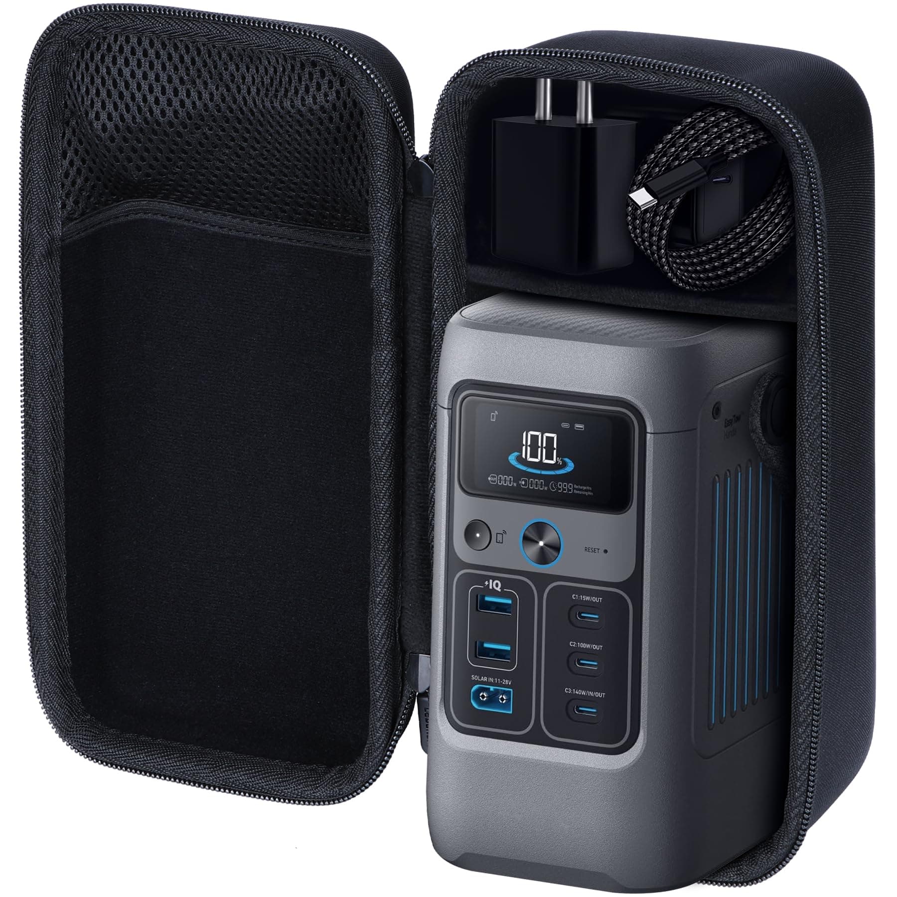 Hard Carry Case Compatible with Anker SOLIX C200 DC Power Bank Portable Station