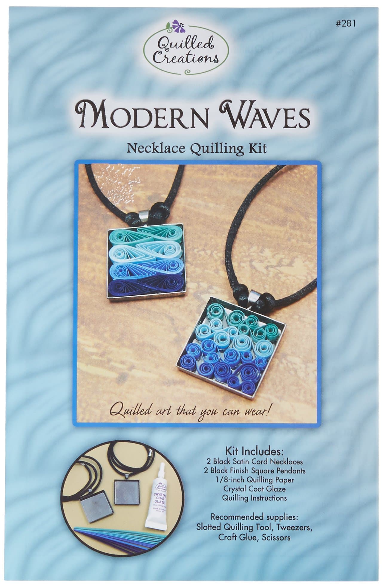 Quilled Creations Modern Waves Necklace Quilling Kit