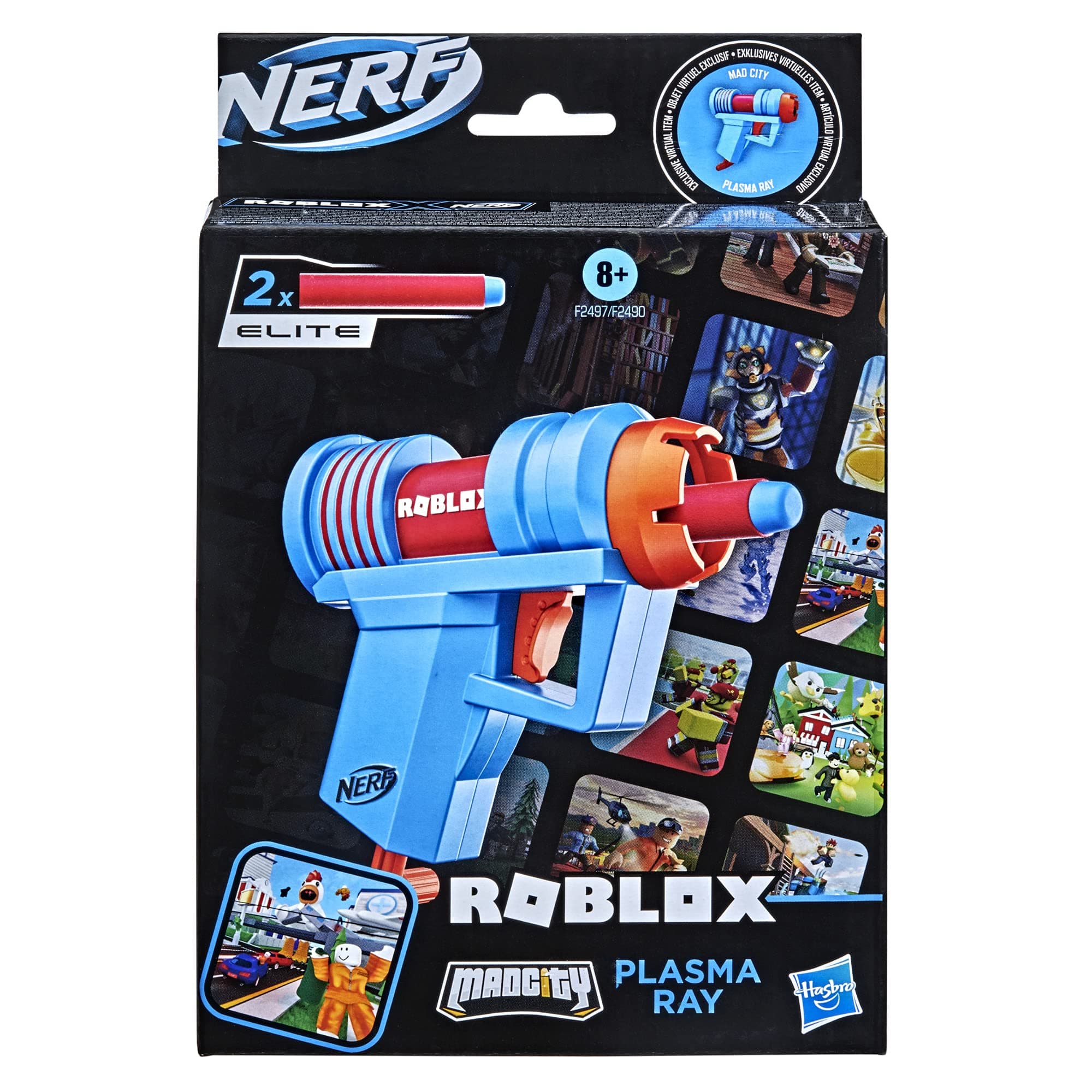 Roblox Mad City Plasma Ray Toy Gun Foam Dart Blaster - Includes 2X Darts