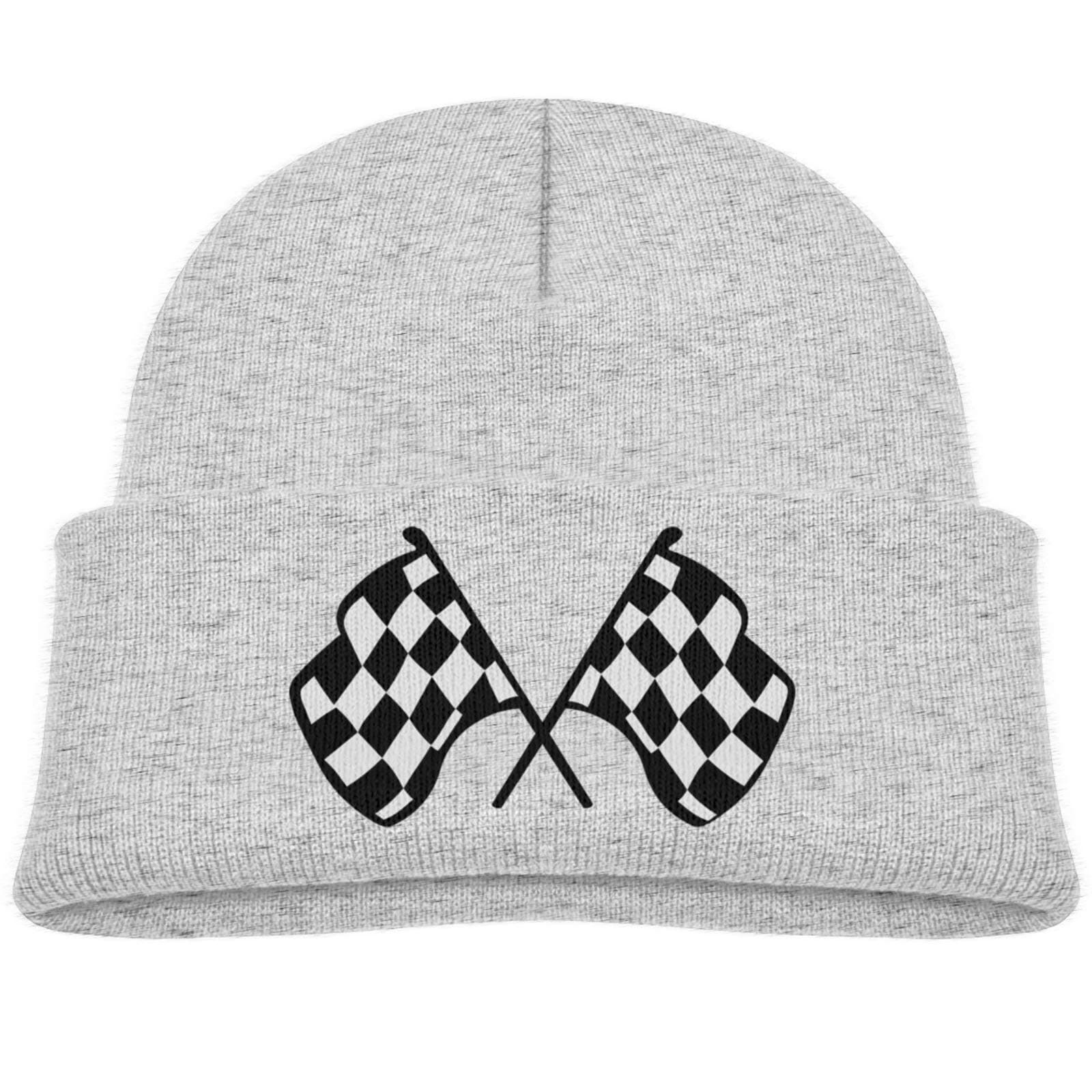 swqfzkiBeanies Hats Newborn Boys Girls Funny Warm Caps Checkered Flags Hat Infant Race Flag Hats Baby Beanies Cap