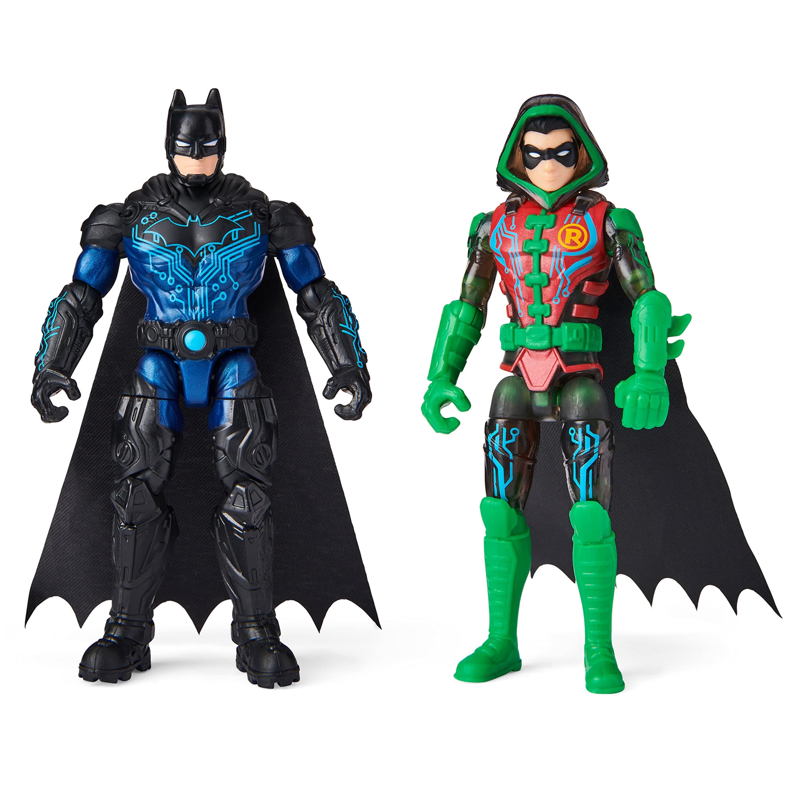 DC Comics Batman 4" Battech Batman Robin Action Figure with 6 Mystery Accessories for Ages 3+