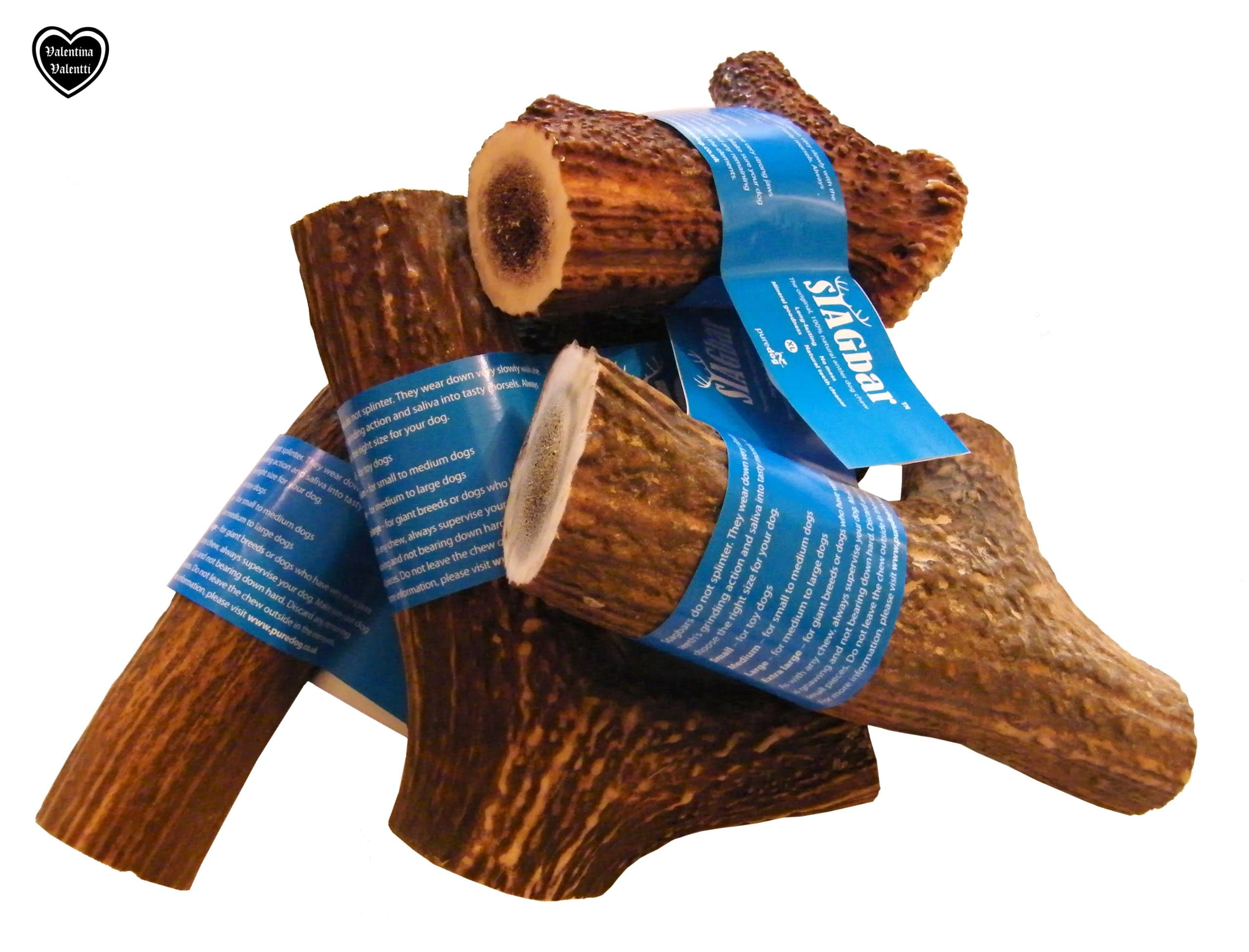 The Original, 100% natural, Stagbar Antler Dog Puppy Chew JUMBO SIZE STAGBAR