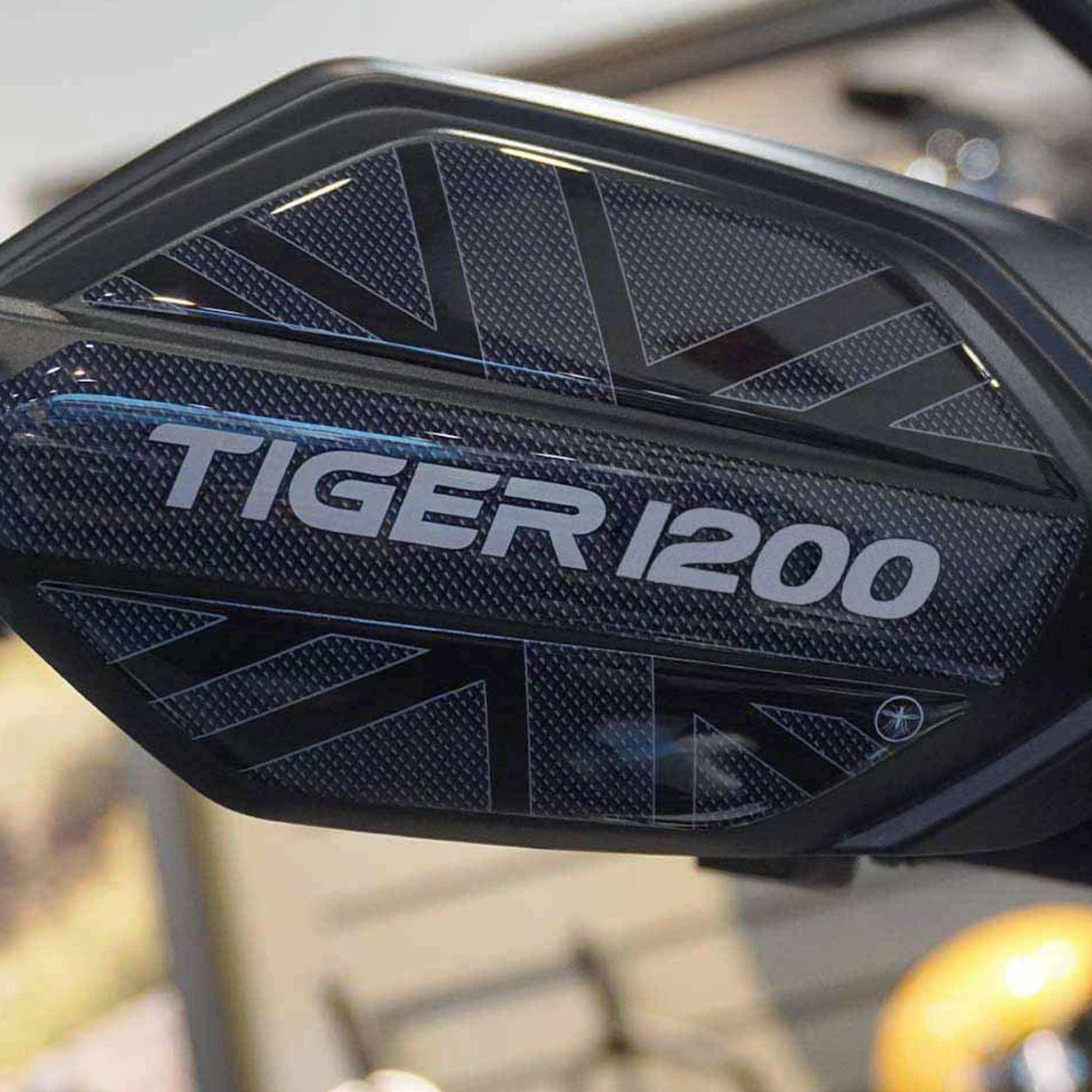 labelbike - 3D Resin Stickers Motorcycle Decorations and Protections Handguards Compatible with Triumph Tiger 1200 GT and Rally