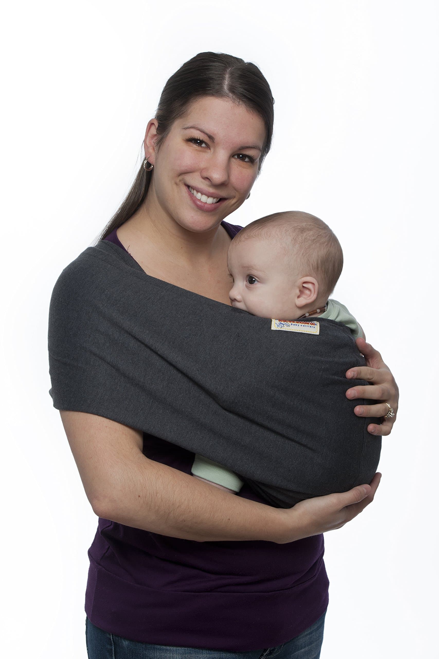 Maman Kangourou Aussie Pouch Baby Carrier, Gray, Large