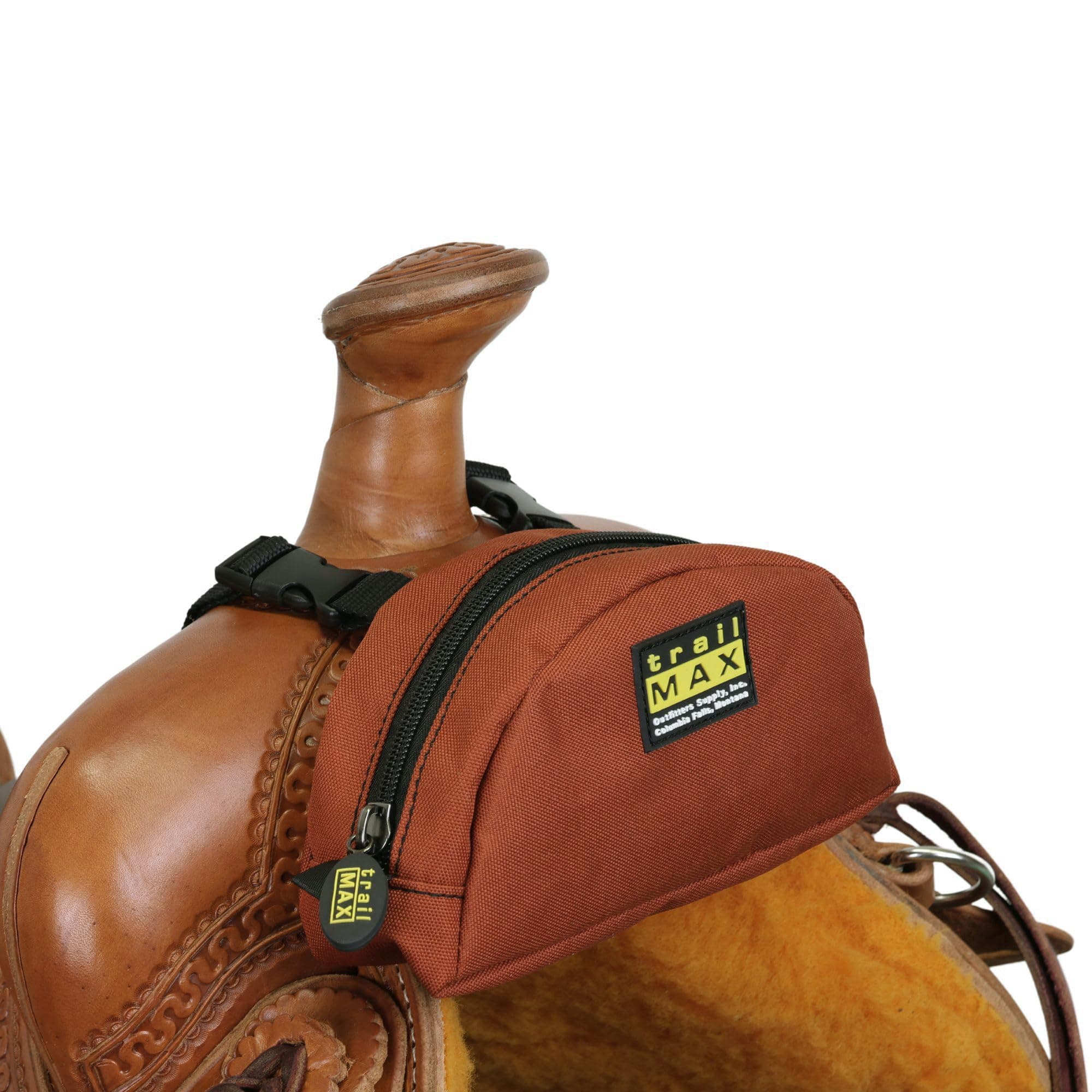 TrailMax Original Pommel Pocket Saddle Bag for Western & Endurance Saddle Horn Bags; Cellphone Pommel Pocket for Trail Riding