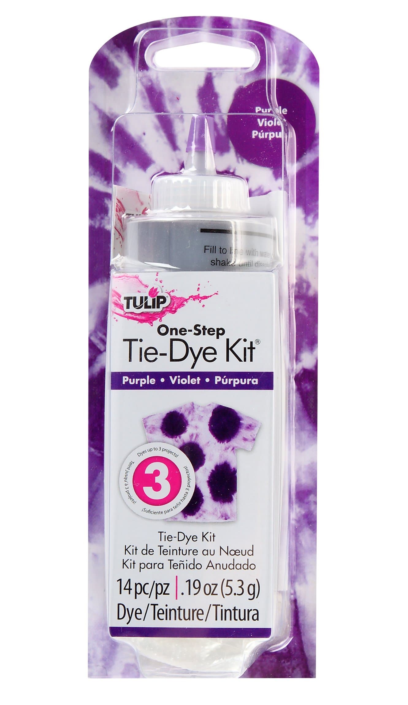 Tulip Step Tie-Dye Kit 1 Color Purple, One Size