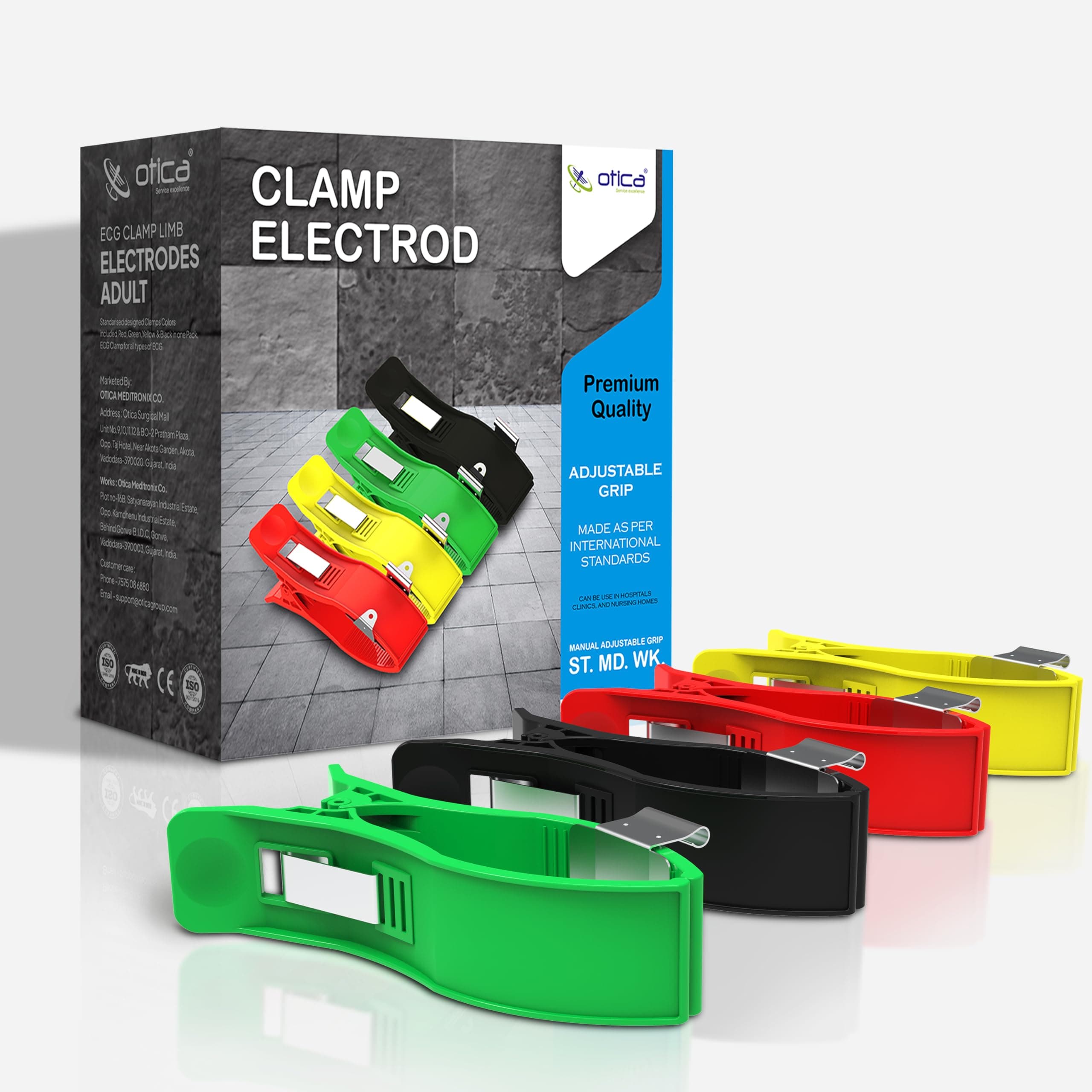 ECG Clamp Limb Electrode adults Set of 4 suitable to all types of ECG machines