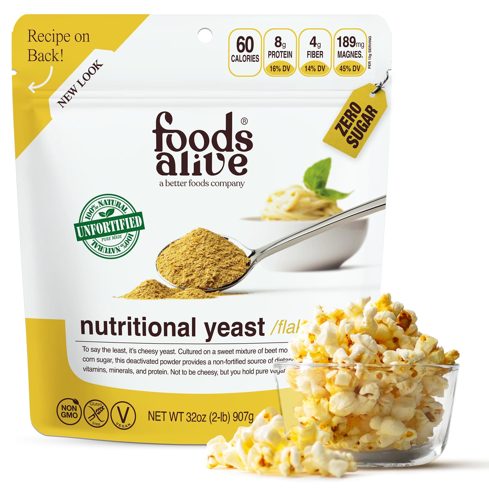 Foods Alive, Superfood, Non-Fortified Nutritional Yeast, 907g