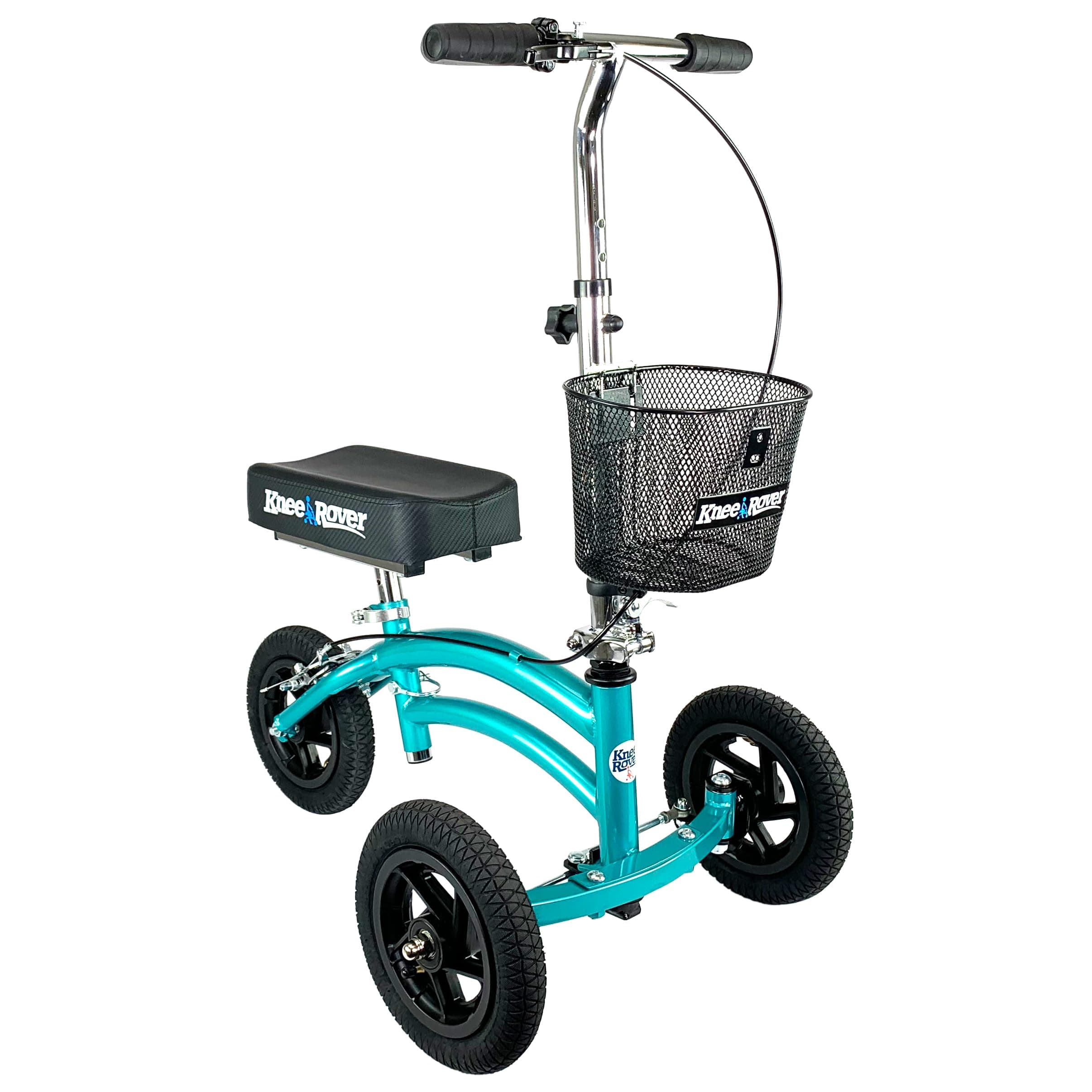 Jr - Small Adult and Kids All Terrain Knee Scooter Crutches Alternative in Coastal Teal