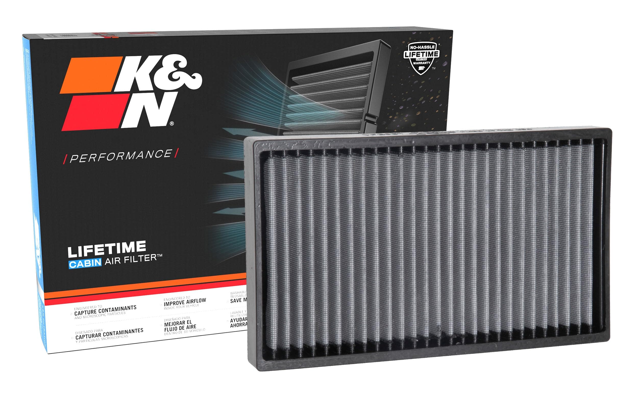 LIFETIME Cabin Air Filter: Premium, Washable, Clean Air for your Cabin: Compatible with 2014-2024 Maserati: Ghibli, Levante, Quarttroporte, VF2067