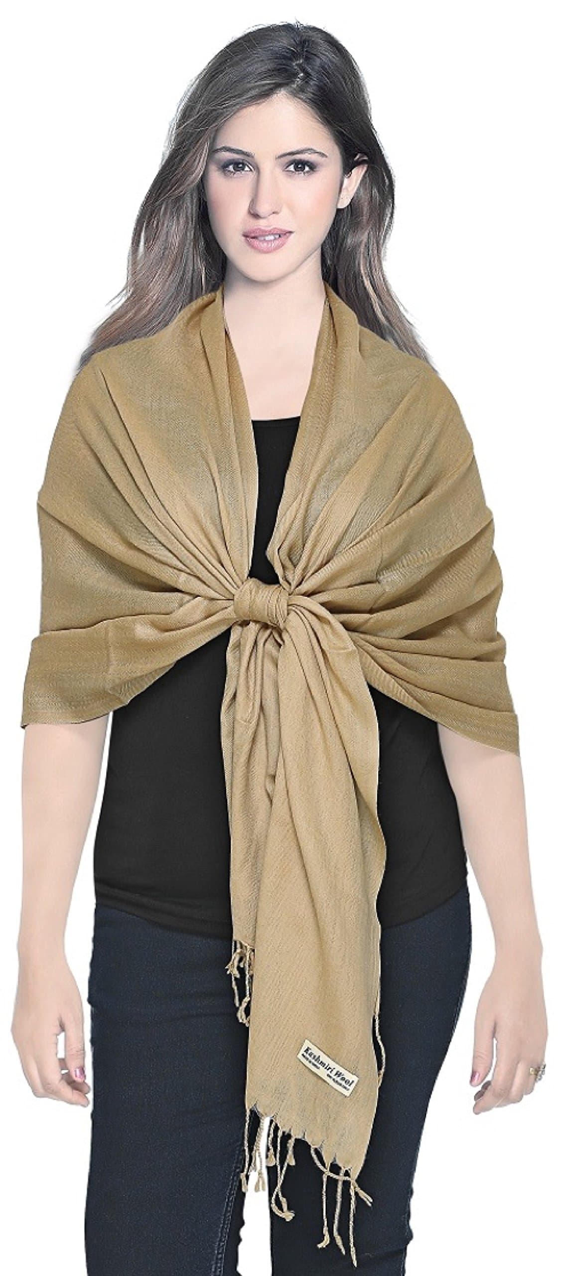 World of ShawlsLuxurious Kashmiri Wool & Silk Pashmina Shawl Wrap Scarf - 11 Colours Available