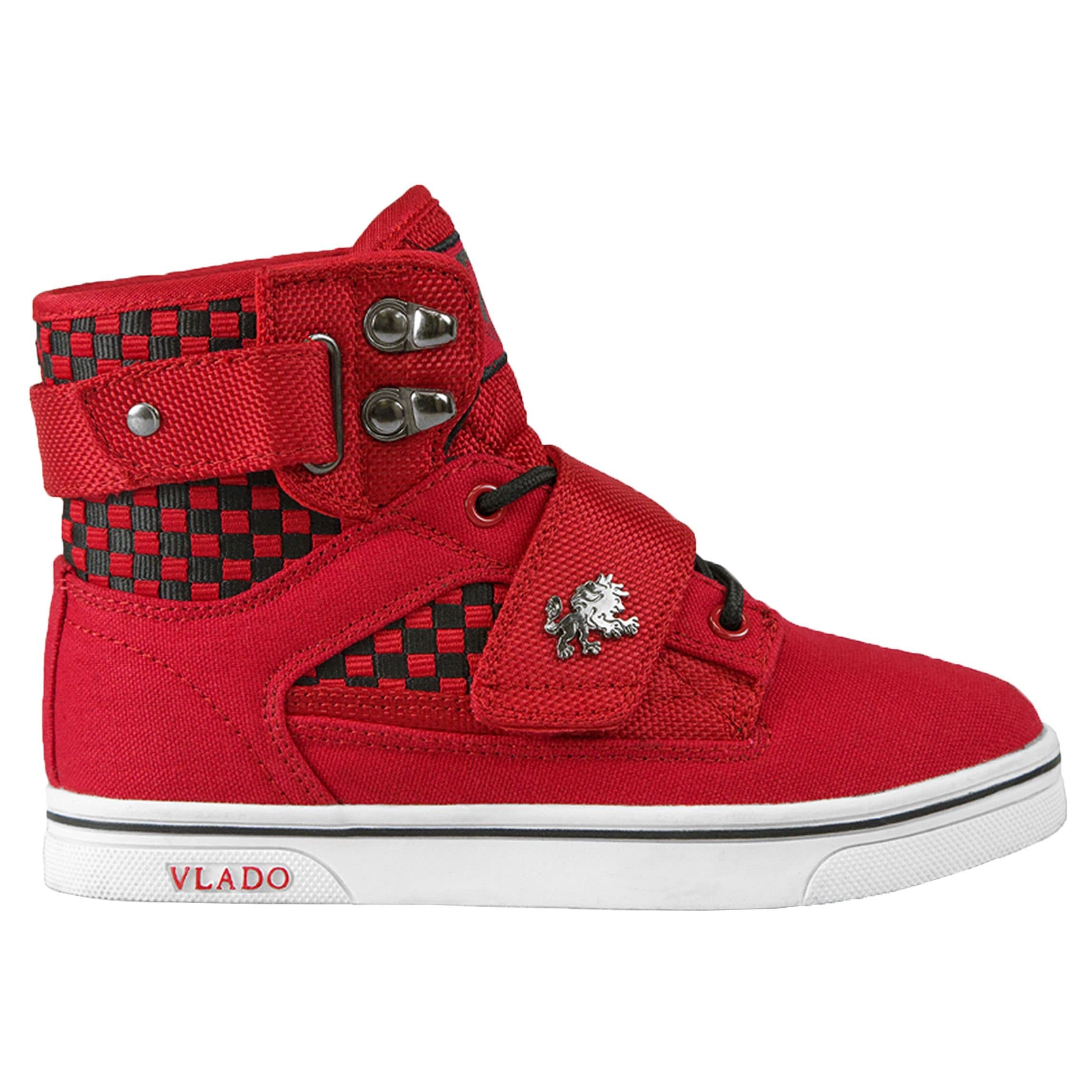 VLADO Footwear Kids Canvas Cordura Weiving Red Black US 1Y