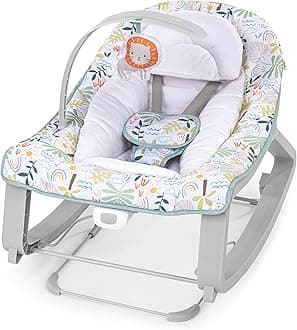 Keep Cozy 3-in-1 Grow with Me Vibrating Baby Bouncer Seat & Infant to Toddler Rocker, 0-30 Months Up to 40 lbs (Madi)