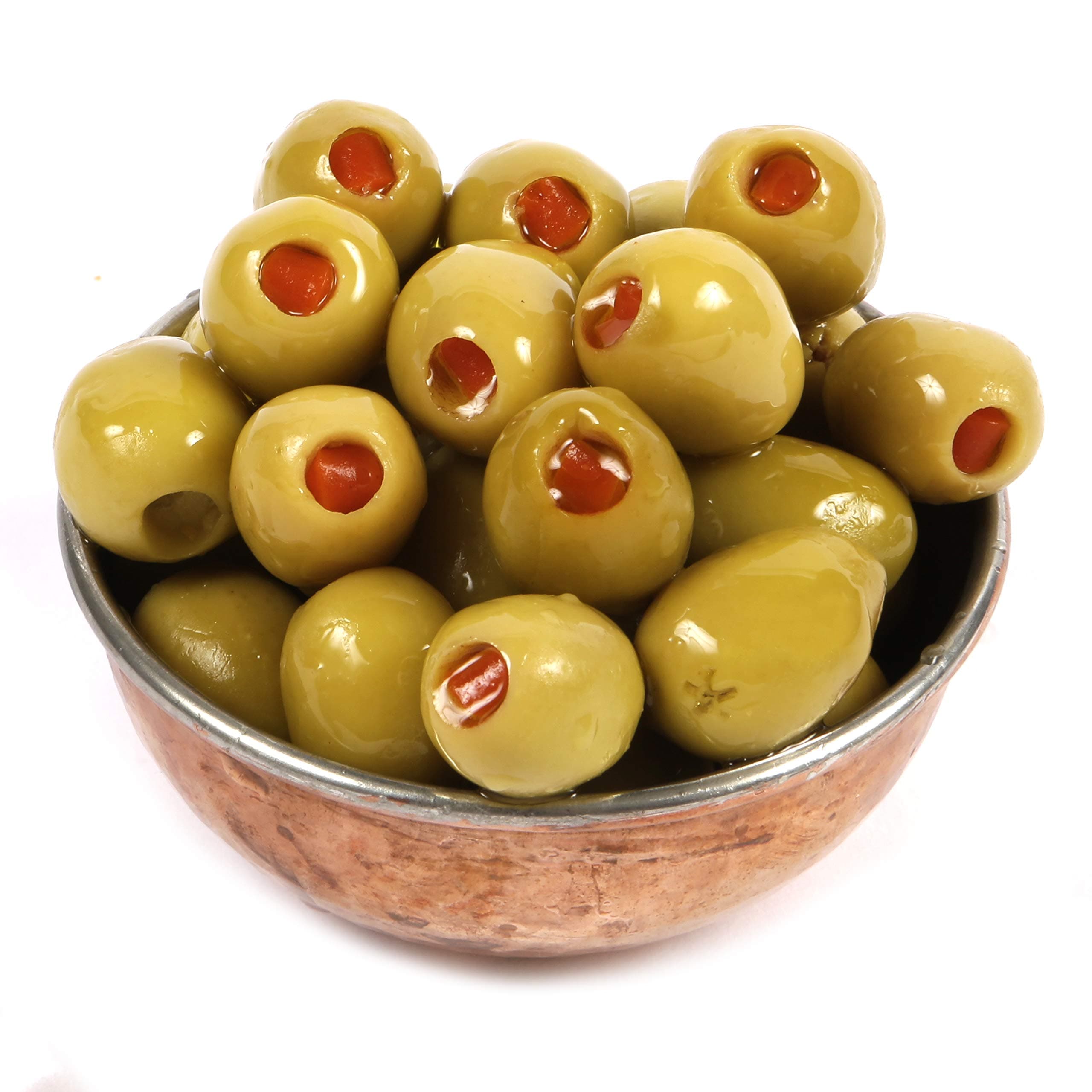 Dorri - Olives Stuffed Pimento in Brine 1kg | Green Olives, Mediterranean Flavour, Healthy Party Snack ( from 250g to 3kg)