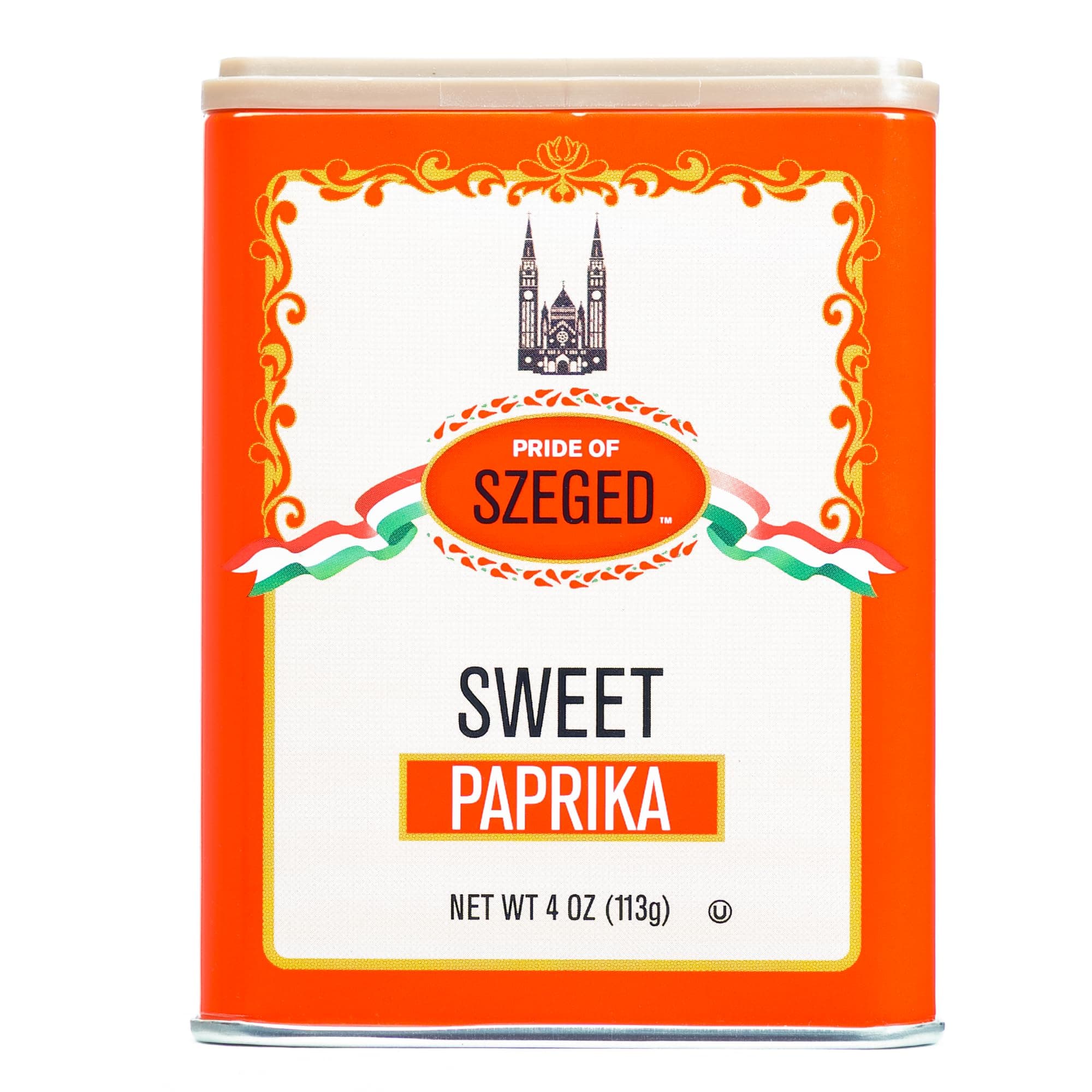 Sweet Paprika Powder, Seasoning, Spice, Deep Red, 4 oz. Tin, 1-Count