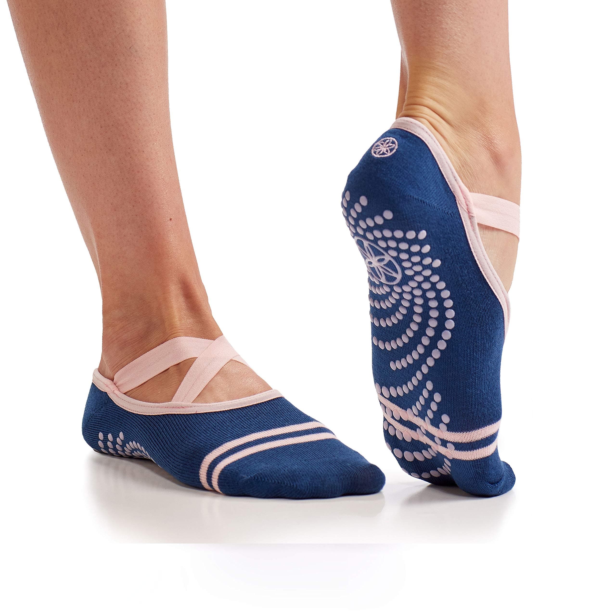 Gaiam Grippy Studio Yoga Socks for Extra Grip in Standard or Hot Yoga