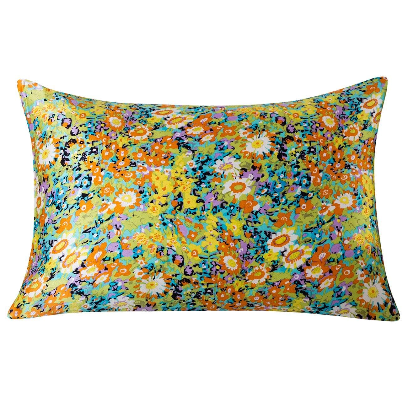 SLPBABY Silk Pillowcase for Hair and Skin with Hidden Zipper Print (King, Pattern14)