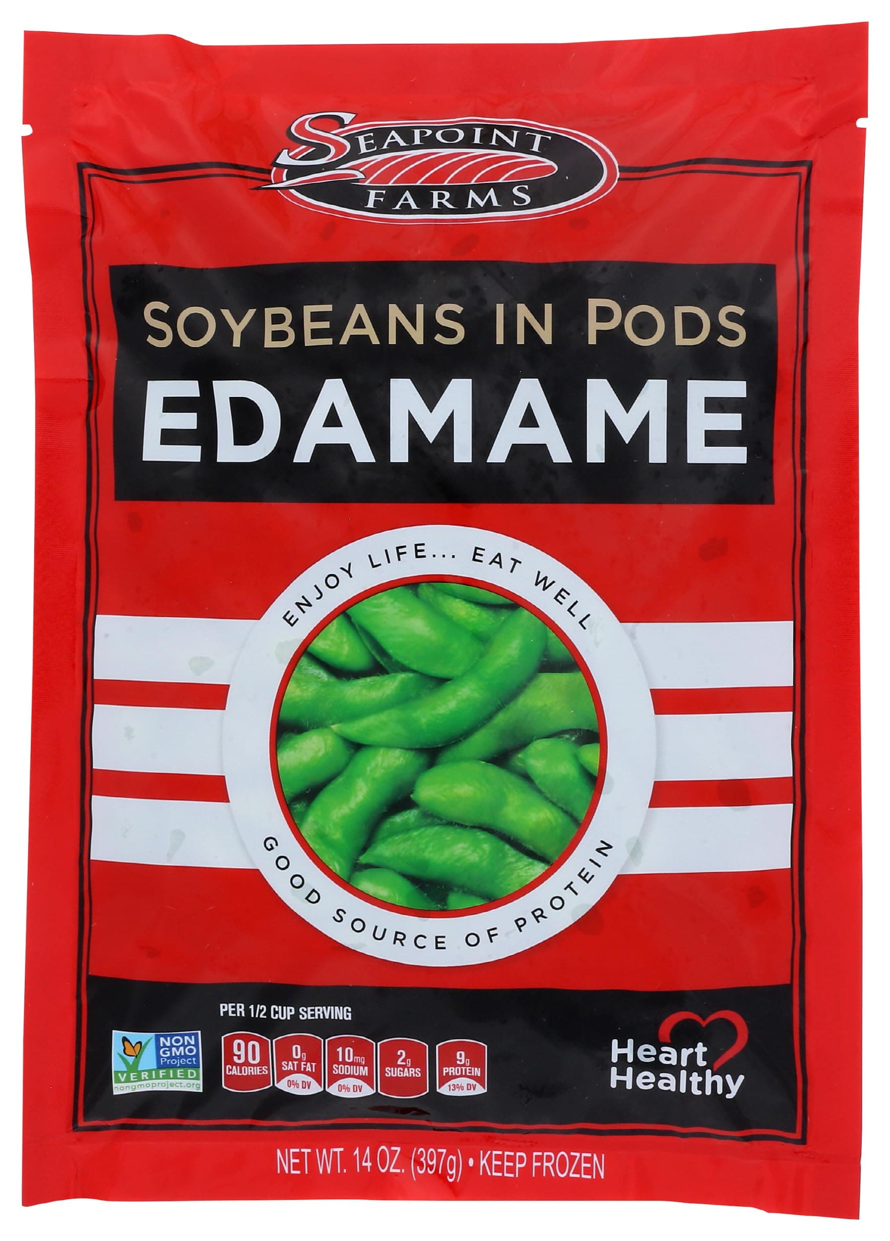 Seapoint Farms, Edamame Soybeans in Pods, 14 oz (Frozen)