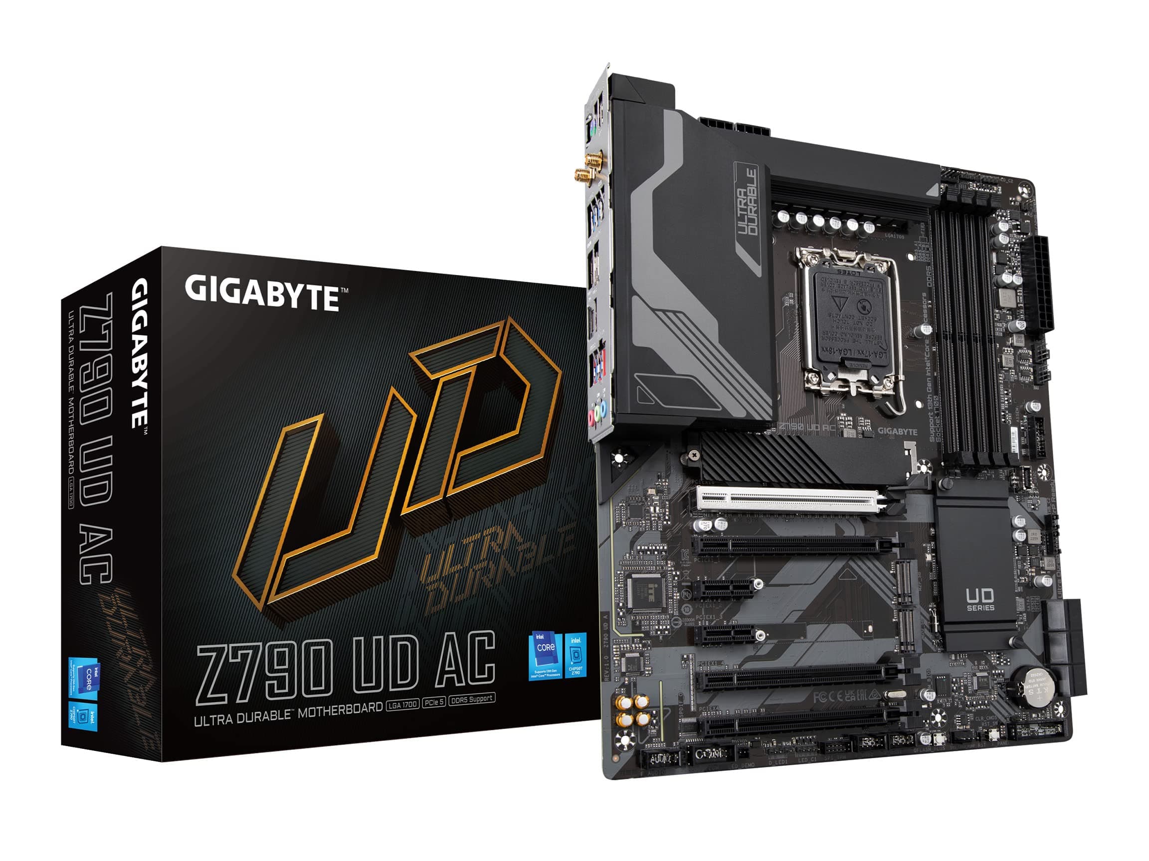 Z790 UD AC LGA 1700 ATX Motherboard, Support Intel Core 14th/13th/12th Gen, DDR5, 16+1+1 Power Phase, 3X M.2, PCIe 5.0, USB-C 3.2, Dual Band WiFi, 2.5GbE, EZ-Latch, Q-Flash, RGB Fusion