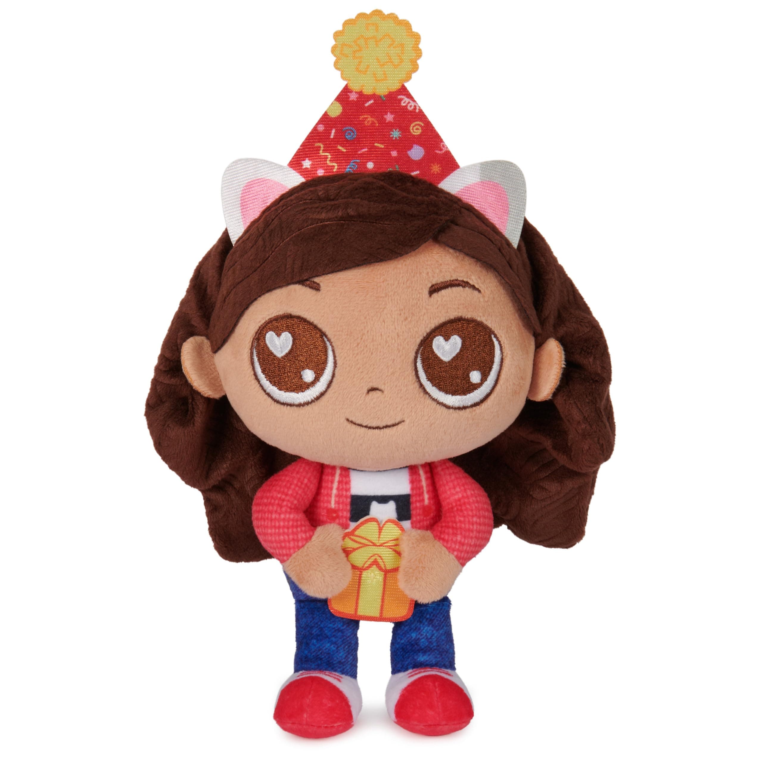 Gabby's Dollhouse, Celebration Series 9-Inch Tall Gabby Girl Plushies, Kids Toys for Girls & Boys Ages 3 and Up