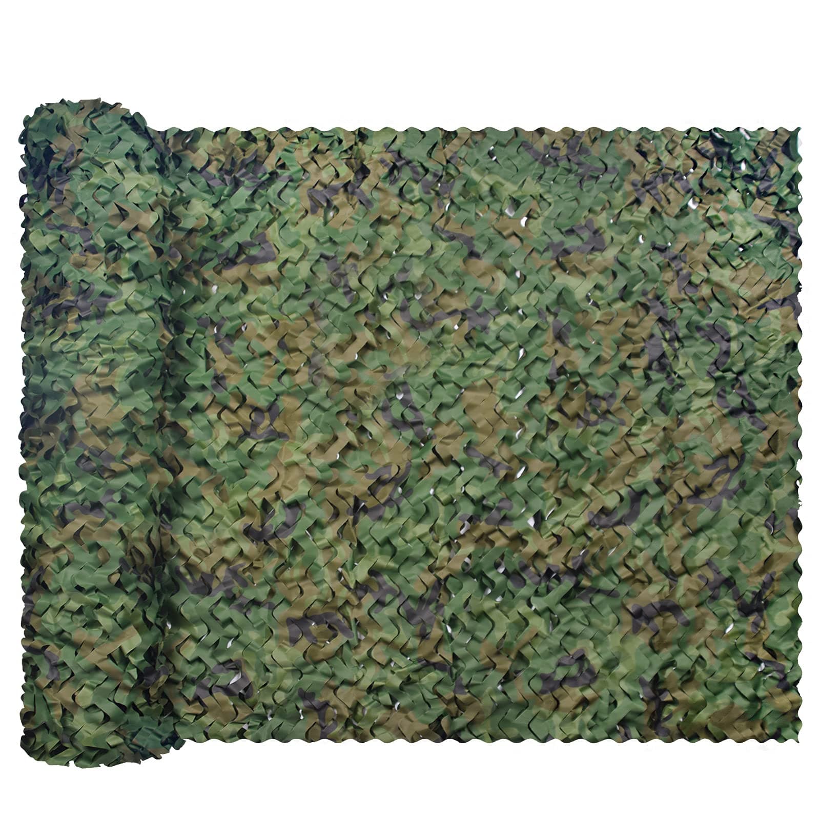 Camo Netting Camouflage Net, Bulk Roll Sunshade Mesh Nets for Hunting Blind Shooting Military Theme Party Decorations