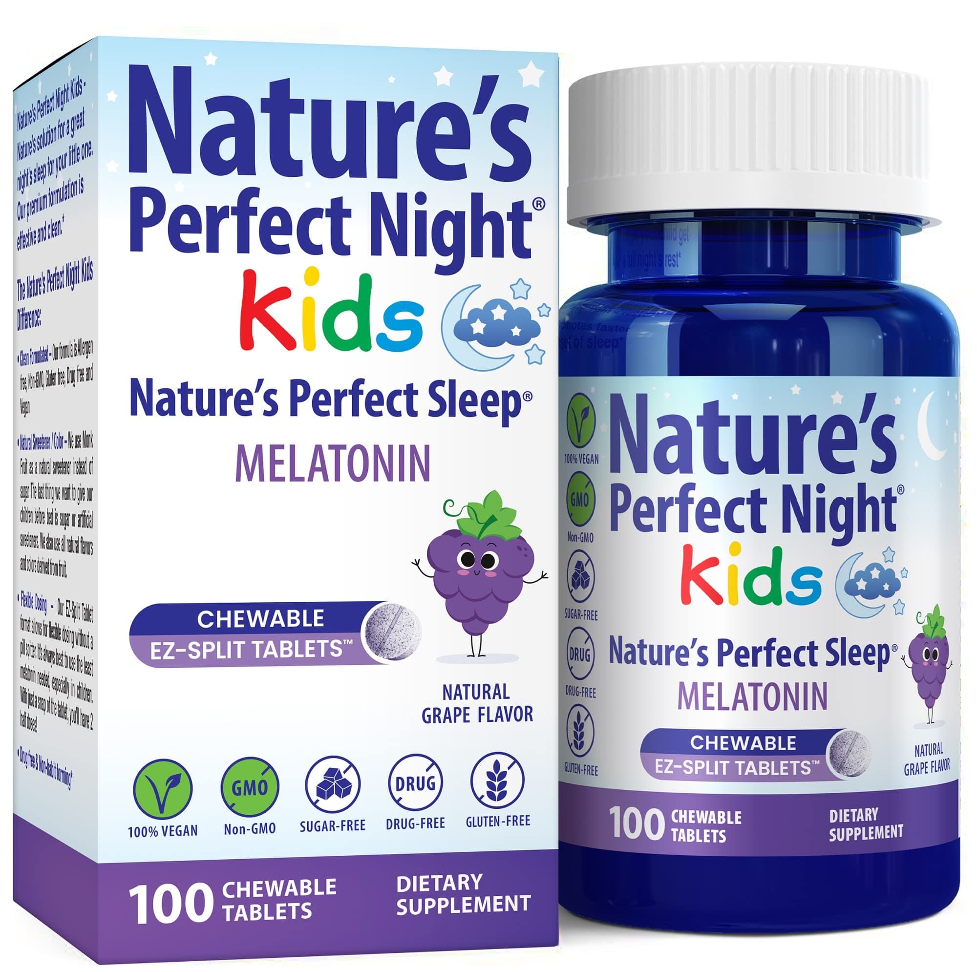 Nature's Perfect Night Kids Melatonin 1mg