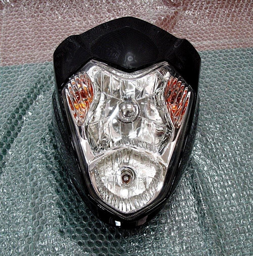 song store Black Street Fighter Headlight Fairing Motorcycle Universal Head Lamp