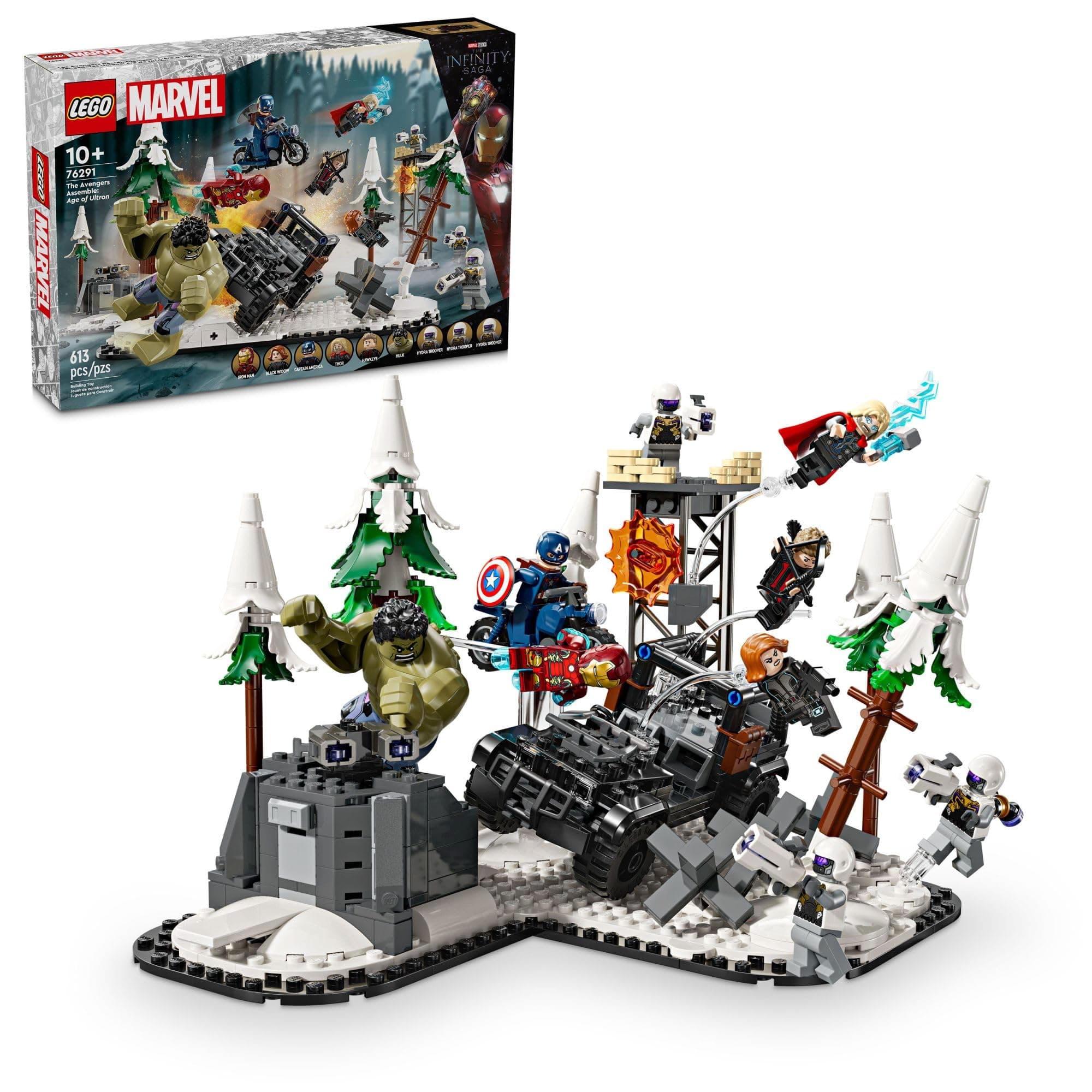 Marvel The Avengers Assemble: Age of Ultron Building Toy Set - Marvel Toy & Figures for Boys & Girls, Ages 10+ - Gift Ideas for Kids - Includes 6 Superhero Minifigures - 76291