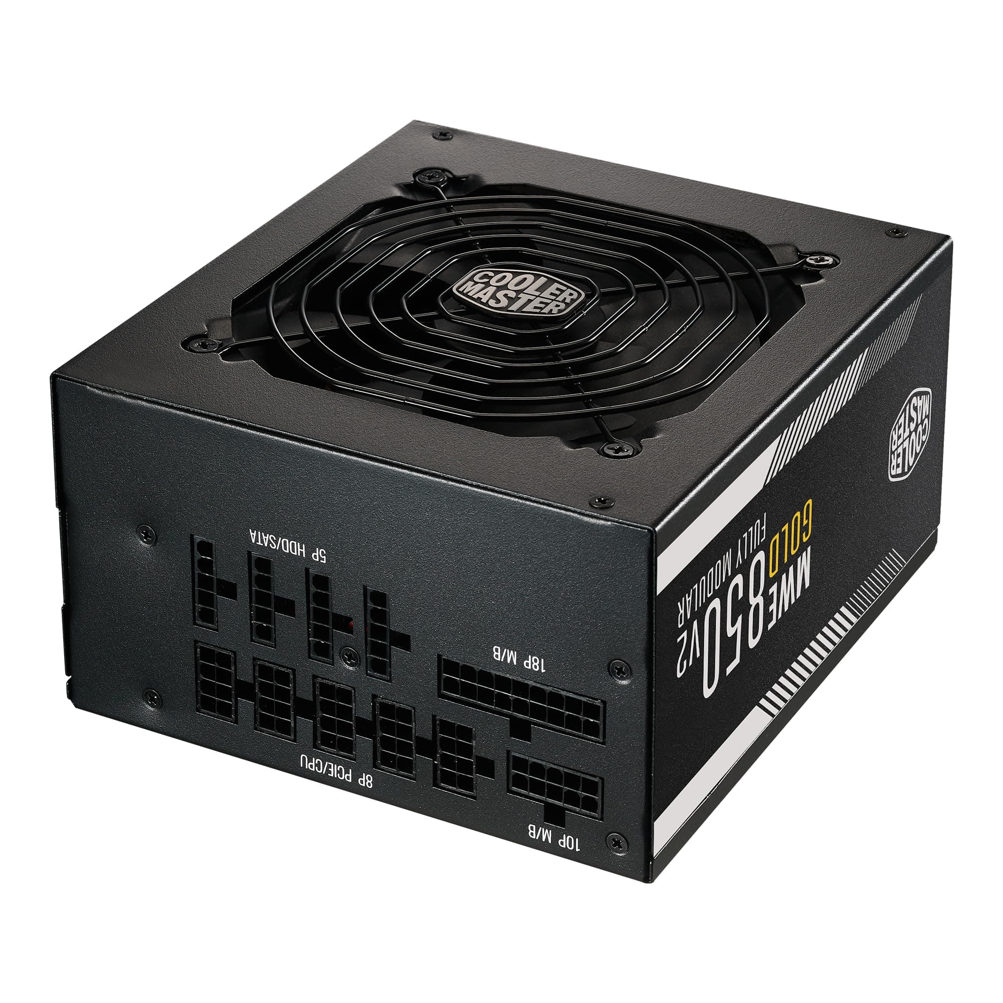 Cooler Master MWE Gold 850 V2 Full Modular 850W 80+ Gold Efficiency Quiet HDB Fan with 2 EPS Connectors, High Temperature Resilience
