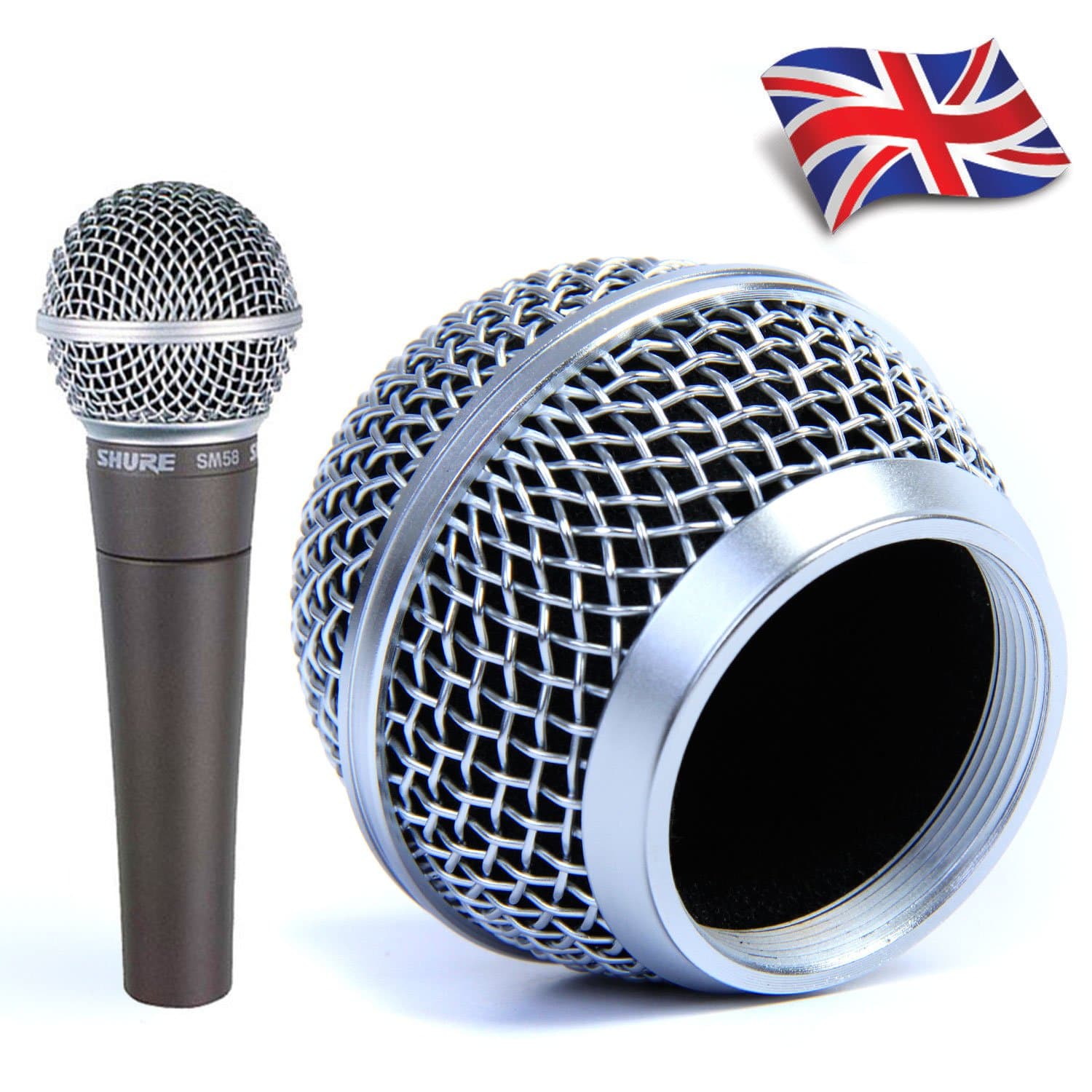 No Bull Replacement Mesh Microphone Head for Shure SM58, AKG, Sennheiser etc