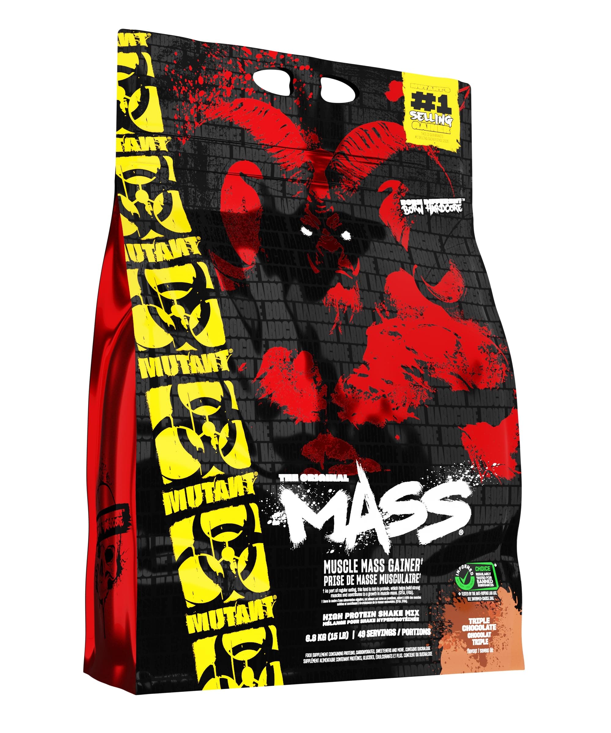 Mass Weight Gainer Protein Powder - Mass Builder for Bulking and Lean Mass Gainer, The Weight Gainer Men Need to Bulk up – 15 Pound – Triple Chocolate