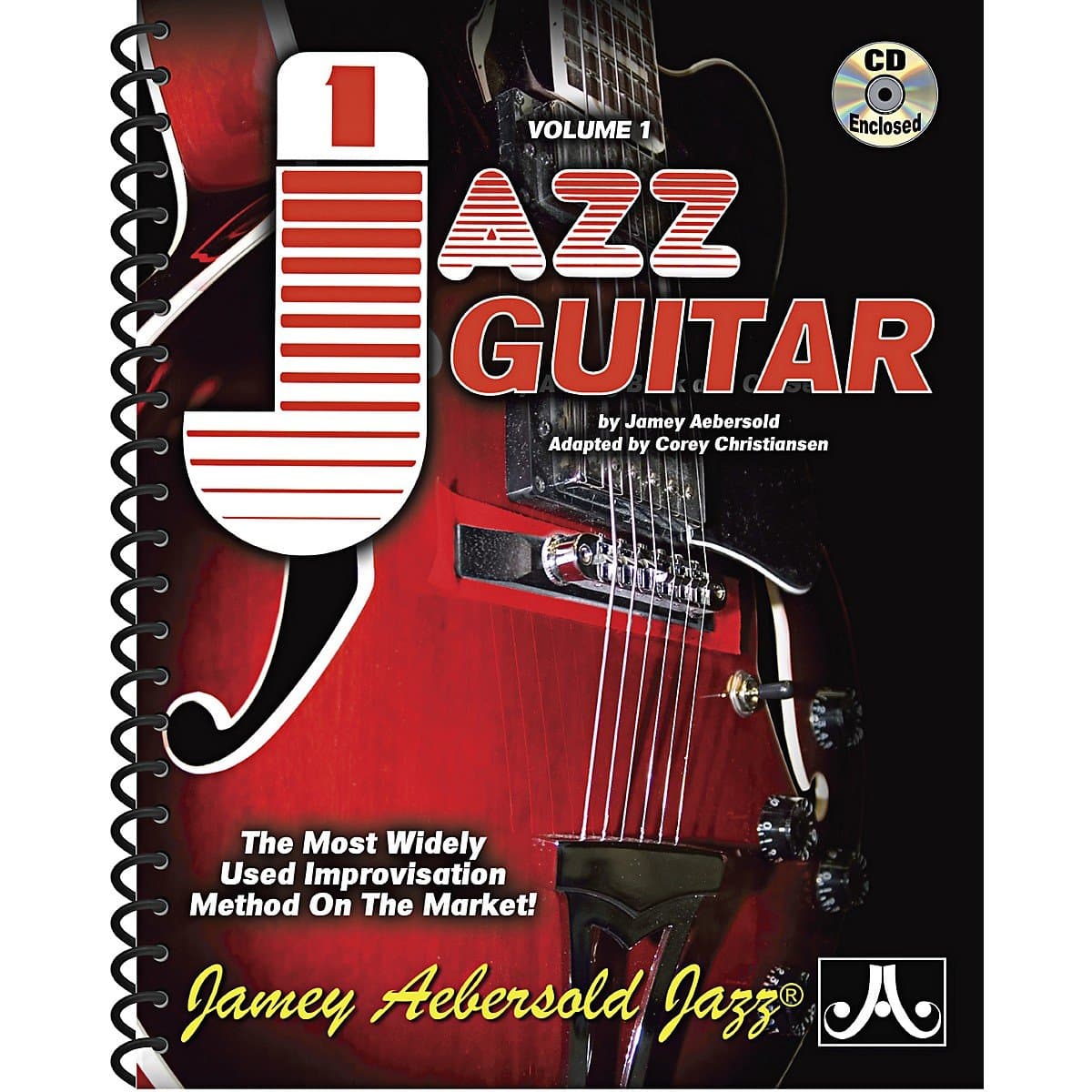 Jamey Aebersold Jazz, -- Jazz Guitar, Vol 1: The Most Widely Used Improvisation Method on the Market!, Spiral-bound Book & 2 CDs (PlayAlong, Vol 1)