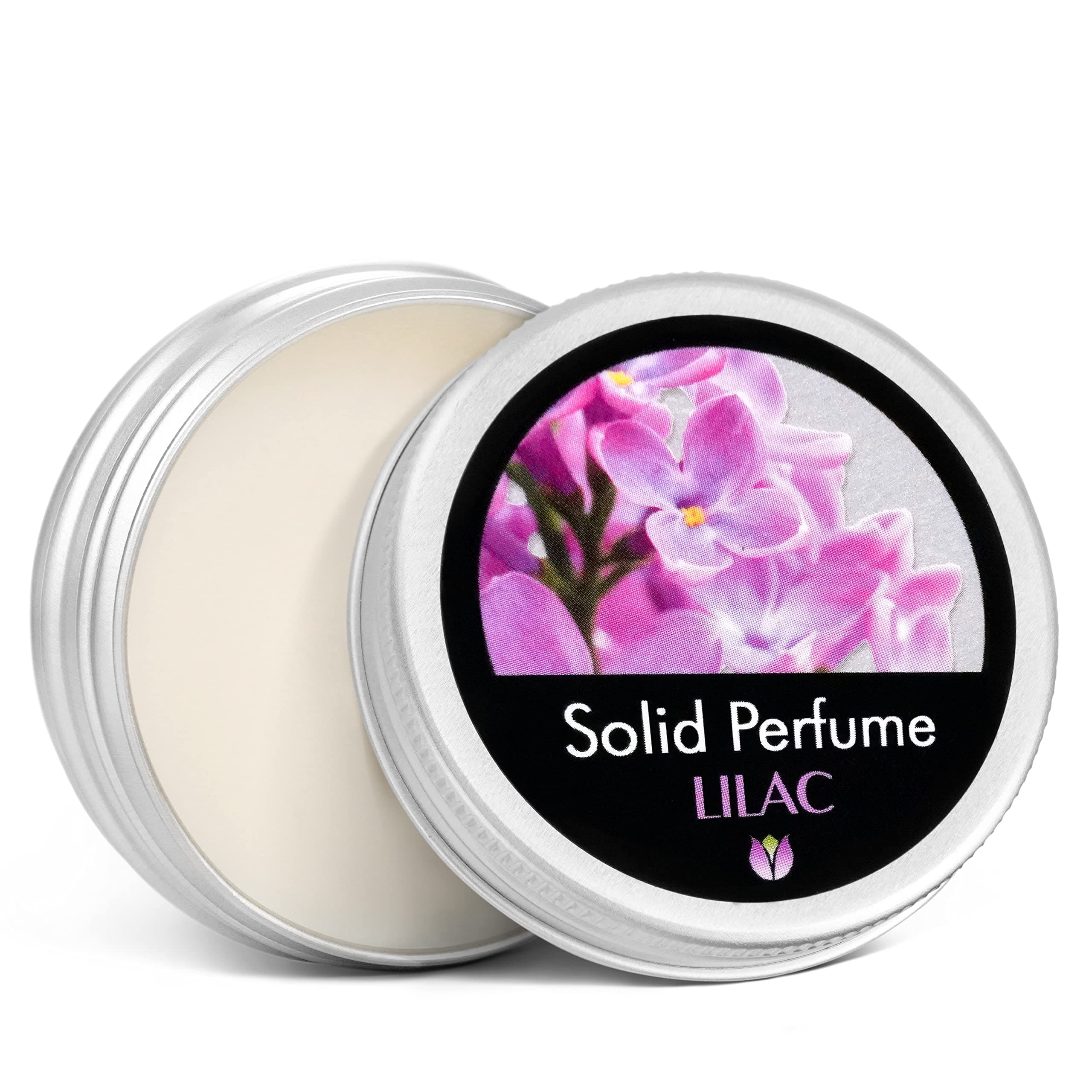 FLOWERLAND Solid Perfume - Portable Pocket Balm Perfume Perfect for Travel Use - Natural Fragrance Parfum for Men and Women - Natural & Vegan - Lilac (30ml)