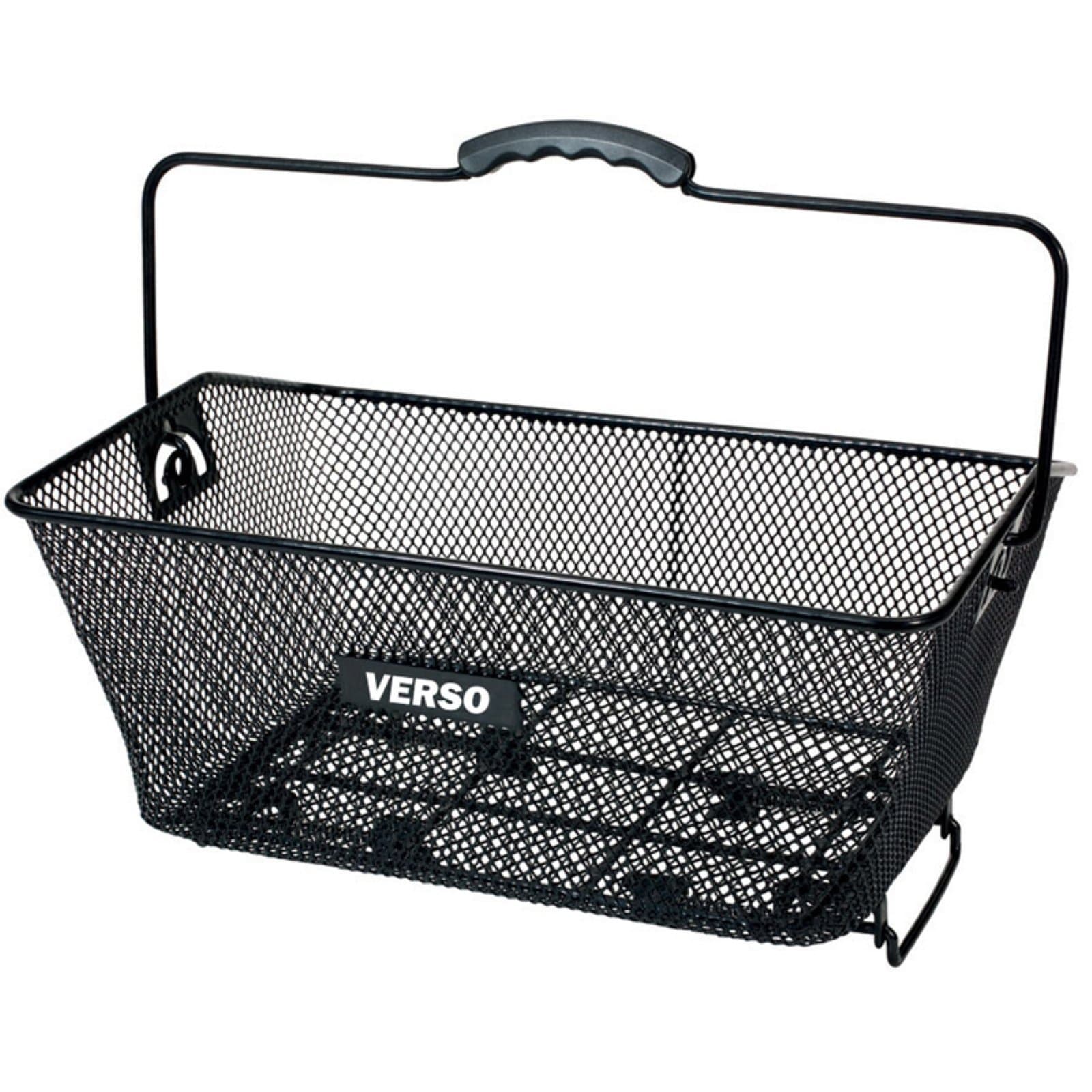 Kettler Bicycle Accessory: Detachable Rear Mounted Metal Wire Bike Basket with Carrying Handle