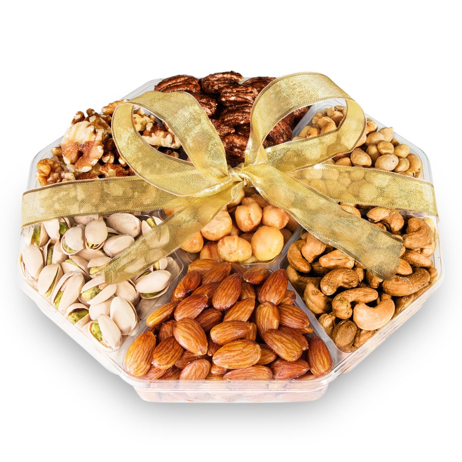 Farther's Day - Large 7 Different Gourmet Nuts Food Tray - By Nut Crafts