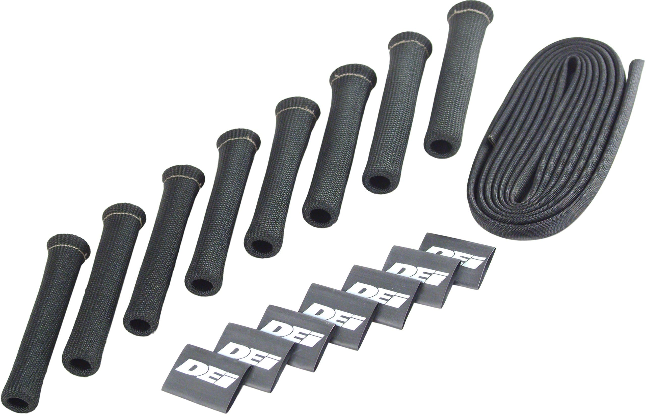 Design Engineering 010712 Protect-A-Boot and Wire Black 8-Cylinder Kit for Spark Plug Boot and Wire Protection