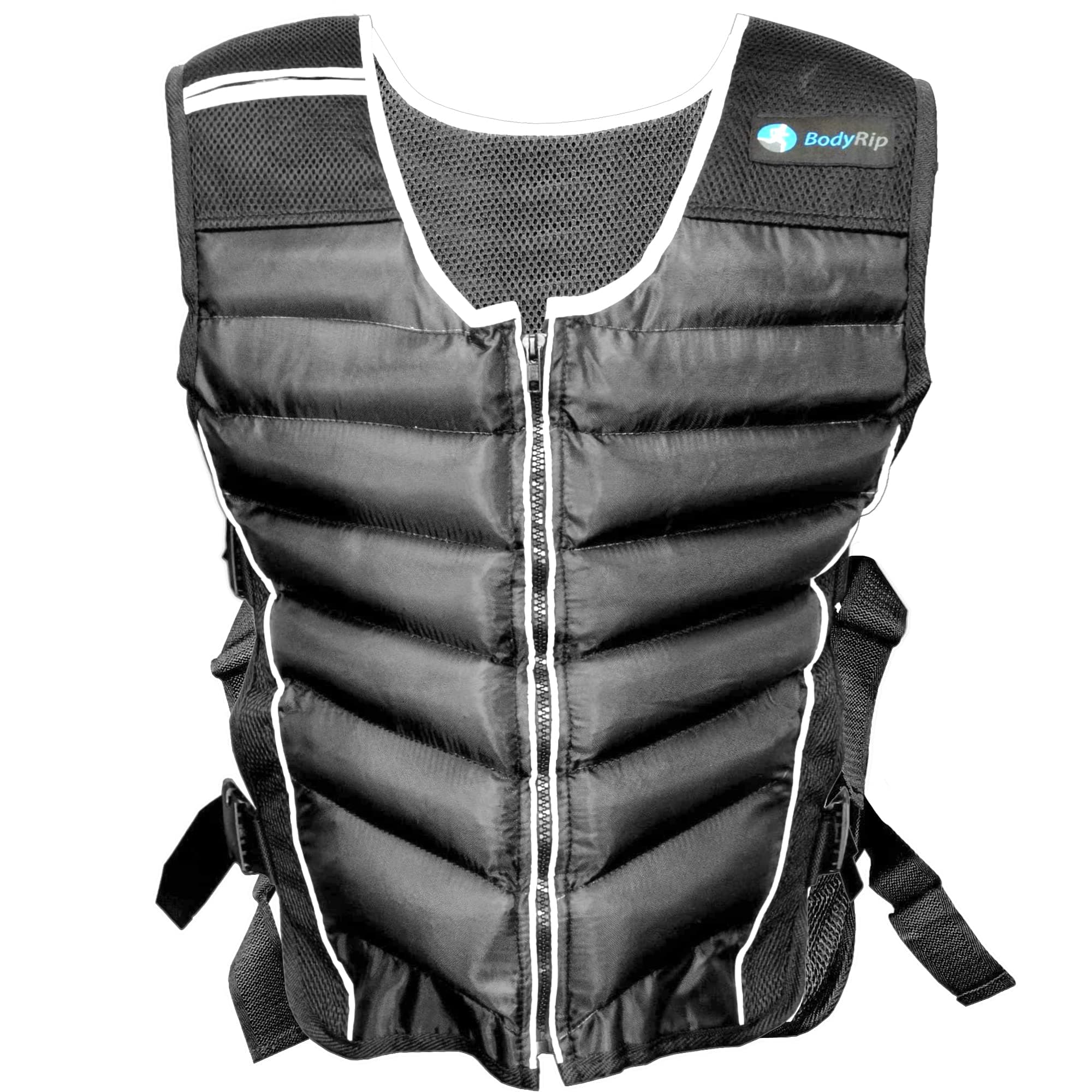 BodyRip 10kg Urban Weight Vest | Includes Blue Skipping Rope, Adjustable Gym Straps, Strength Training, Weightloss Equipment for Women & Men