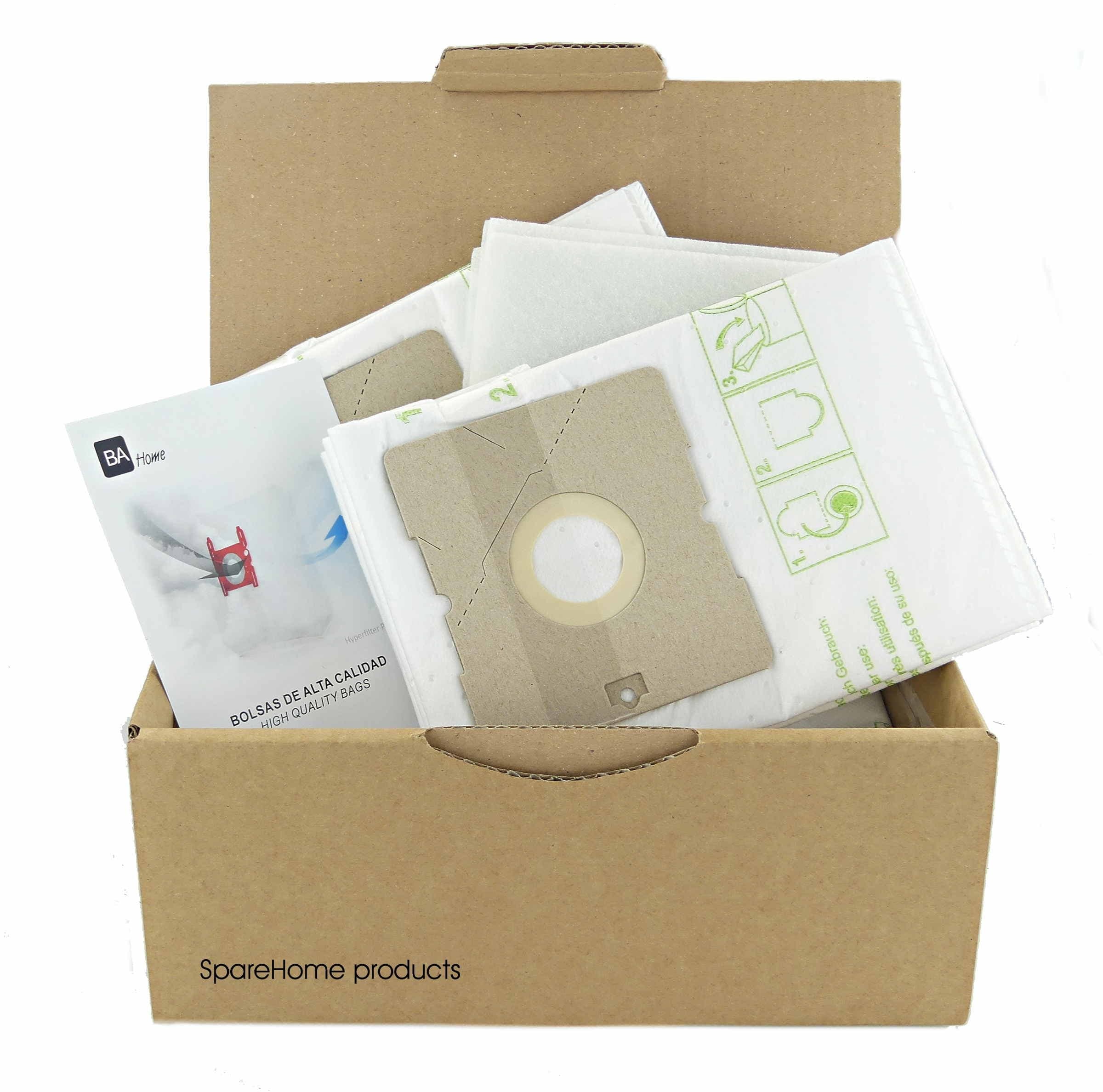 10 Vacuum Cleaner Bags + 2 Filters Banners for AEG for Models: AB3470 Berry, AE3450, GroBe GR50, Smart 366, vch4212 ES2